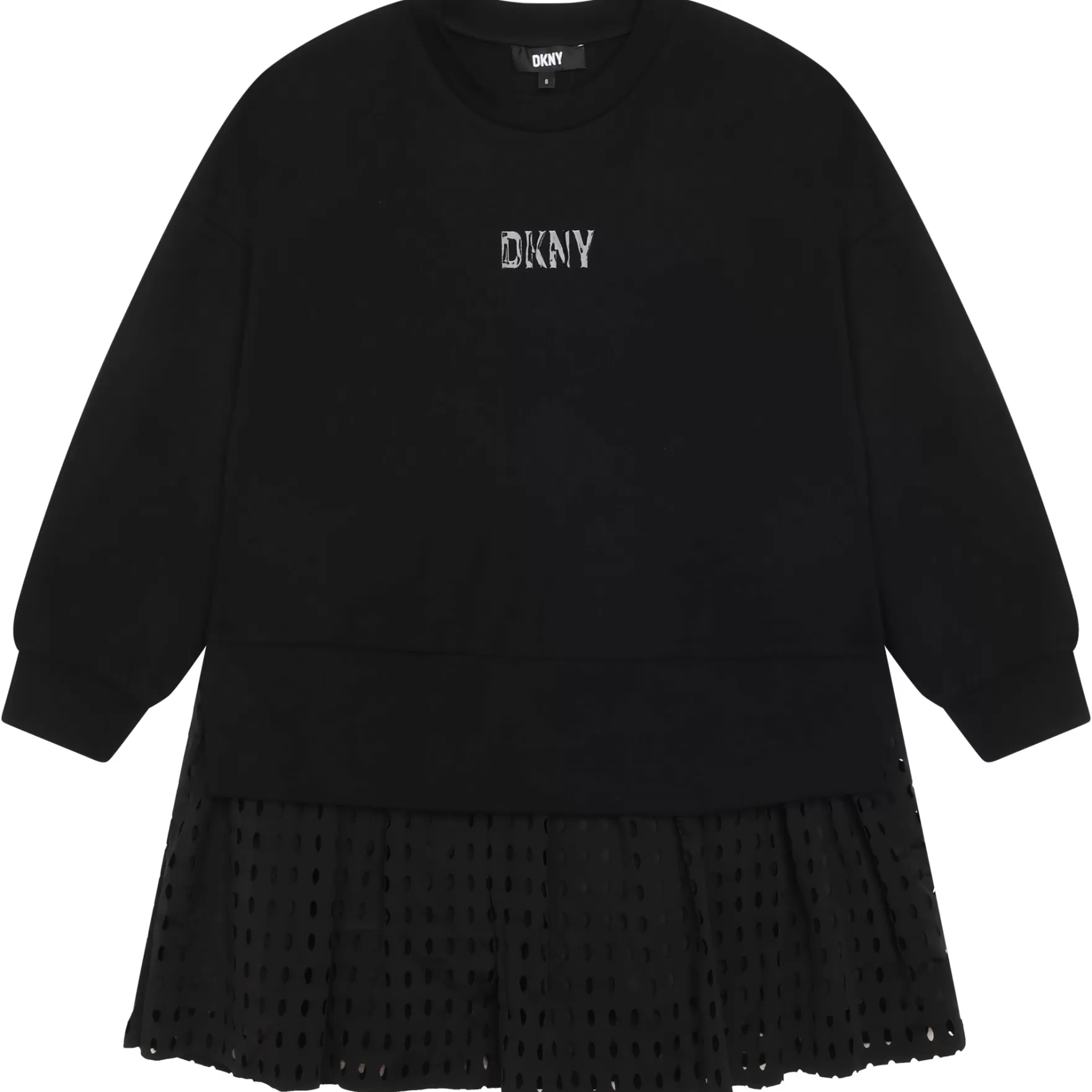 Meisje DKNY 2-In-1 Jurk In Twee Materialen