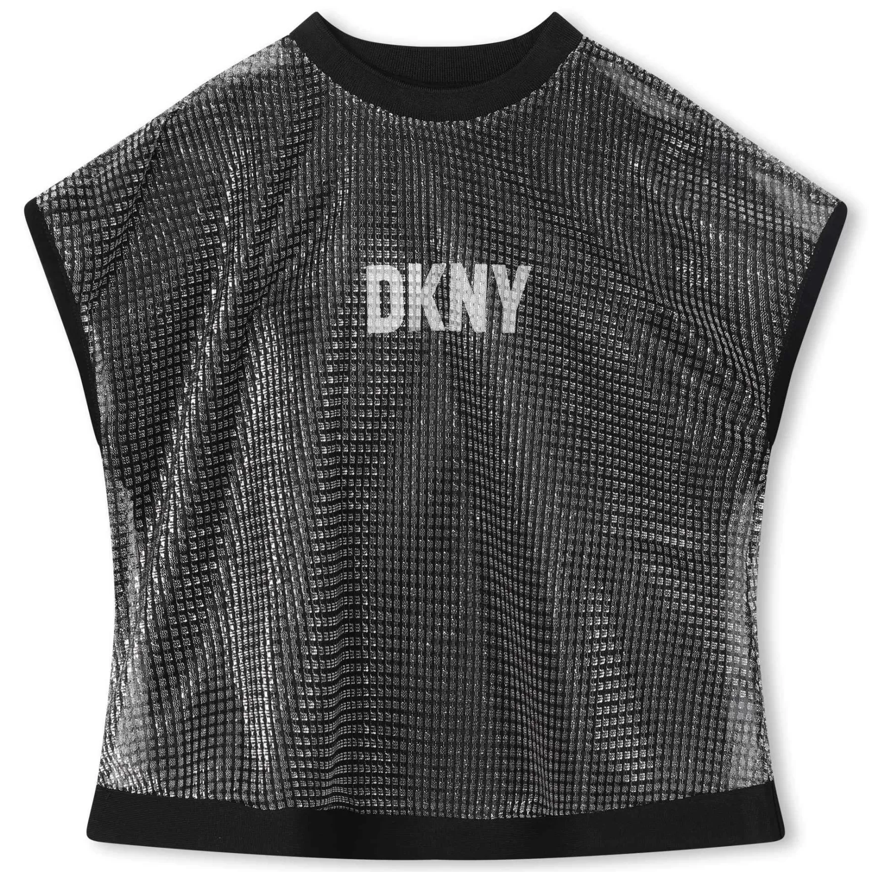 Meisje DKNY Feestelijk T-Shirt Van Netstof