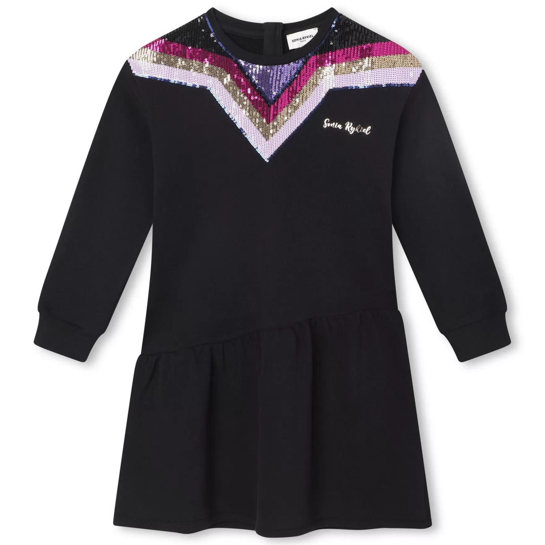 Meisje SONIA RYKIEL Fleece Jurk Met Pailletten