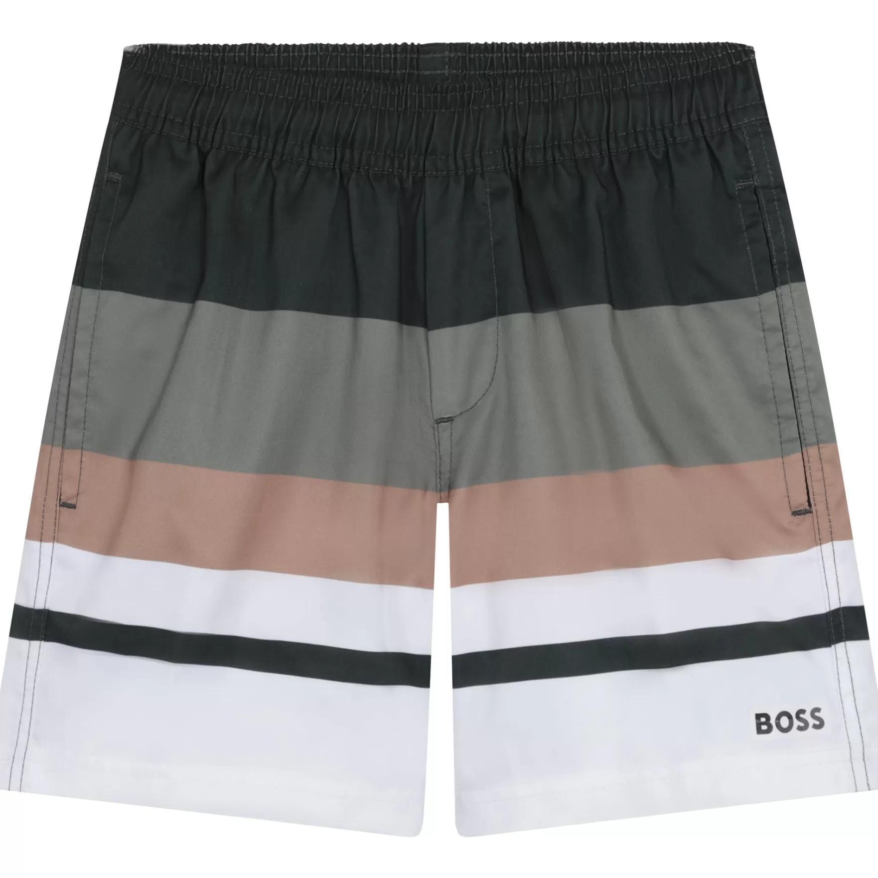 Jongen BOSS Gestreepte Zwemshort