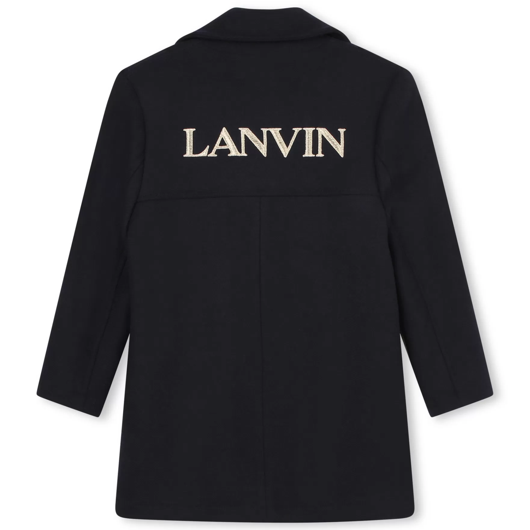 Meisje LANVIN Halflange Jas Van Wollen Stof