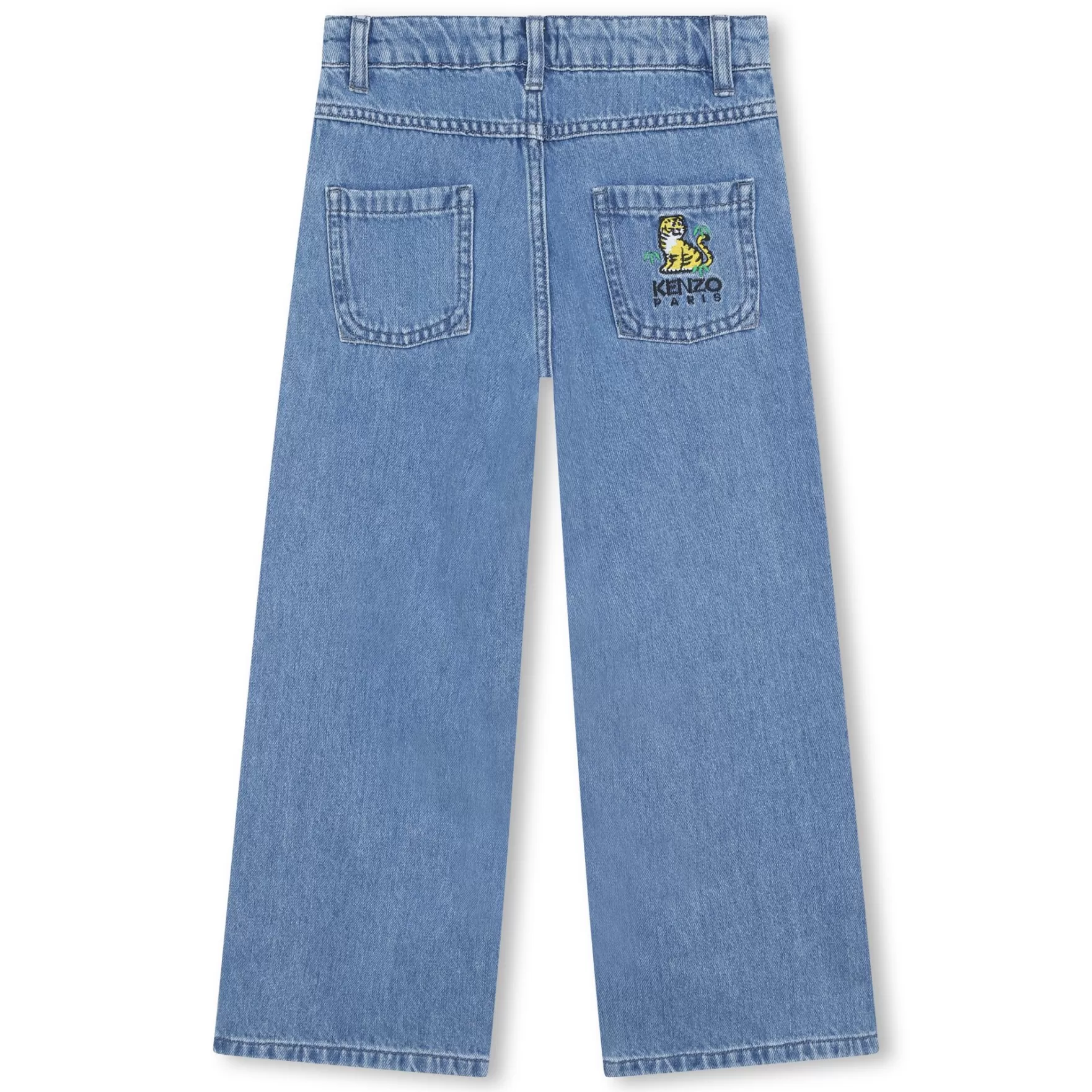 Meisje KENZO KIDS Katoenen Jeans Geborduurde Zak