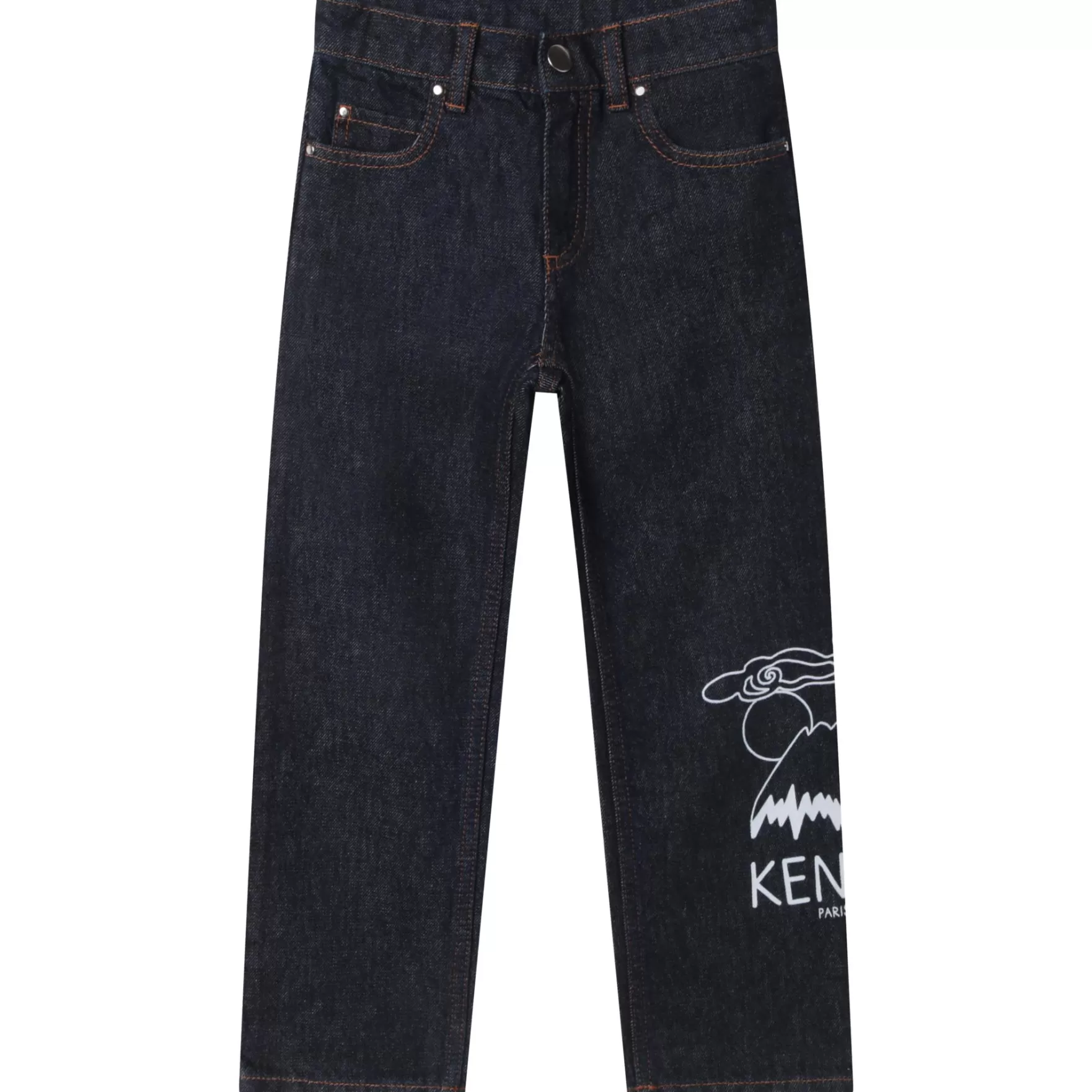 Meisje KENZO KIDS Katoenen Jeans Met Print