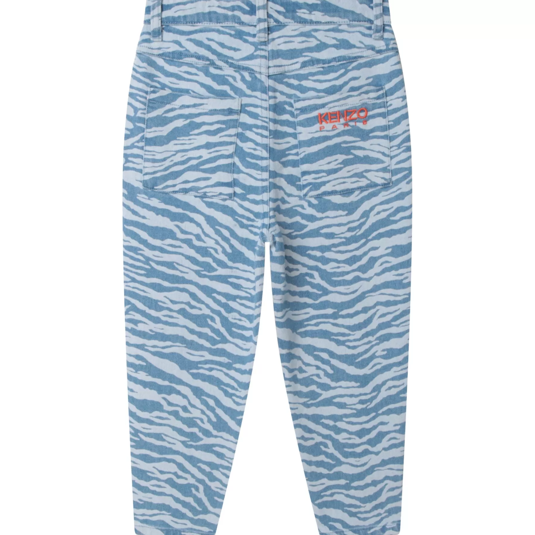 Meisje KENZO KIDS Katoenen Jeans Met Tijgerprint