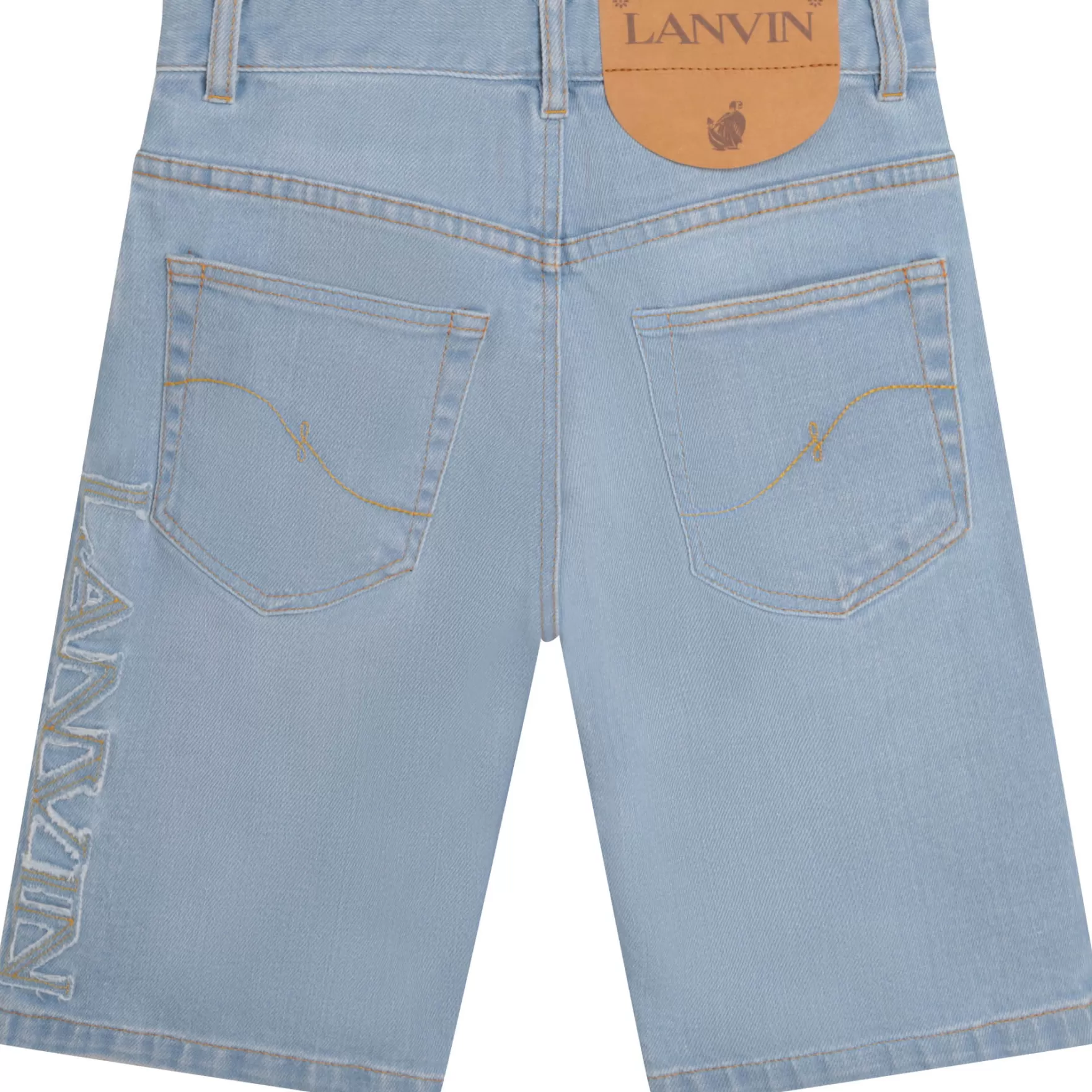 Jongen LANVIN Katoenen Jeansbermuda