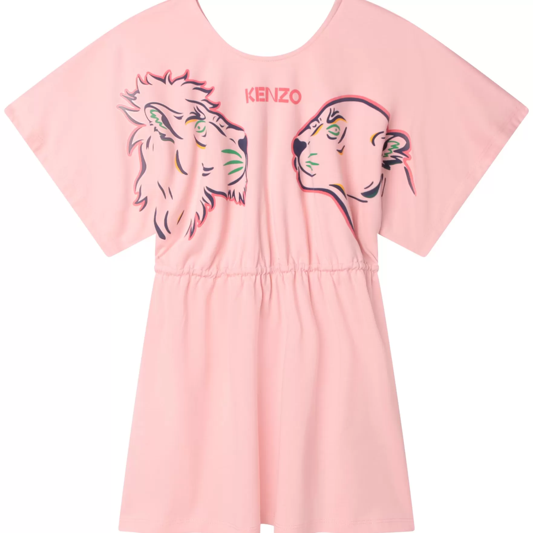 Meisje KENZO KIDS Katoenen Jurk Met Korte Mouwen