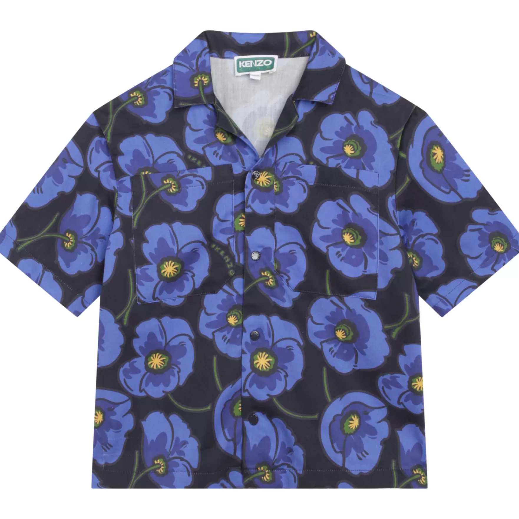 Jongen KENZO KIDS Katoenen Overhemd Met Print