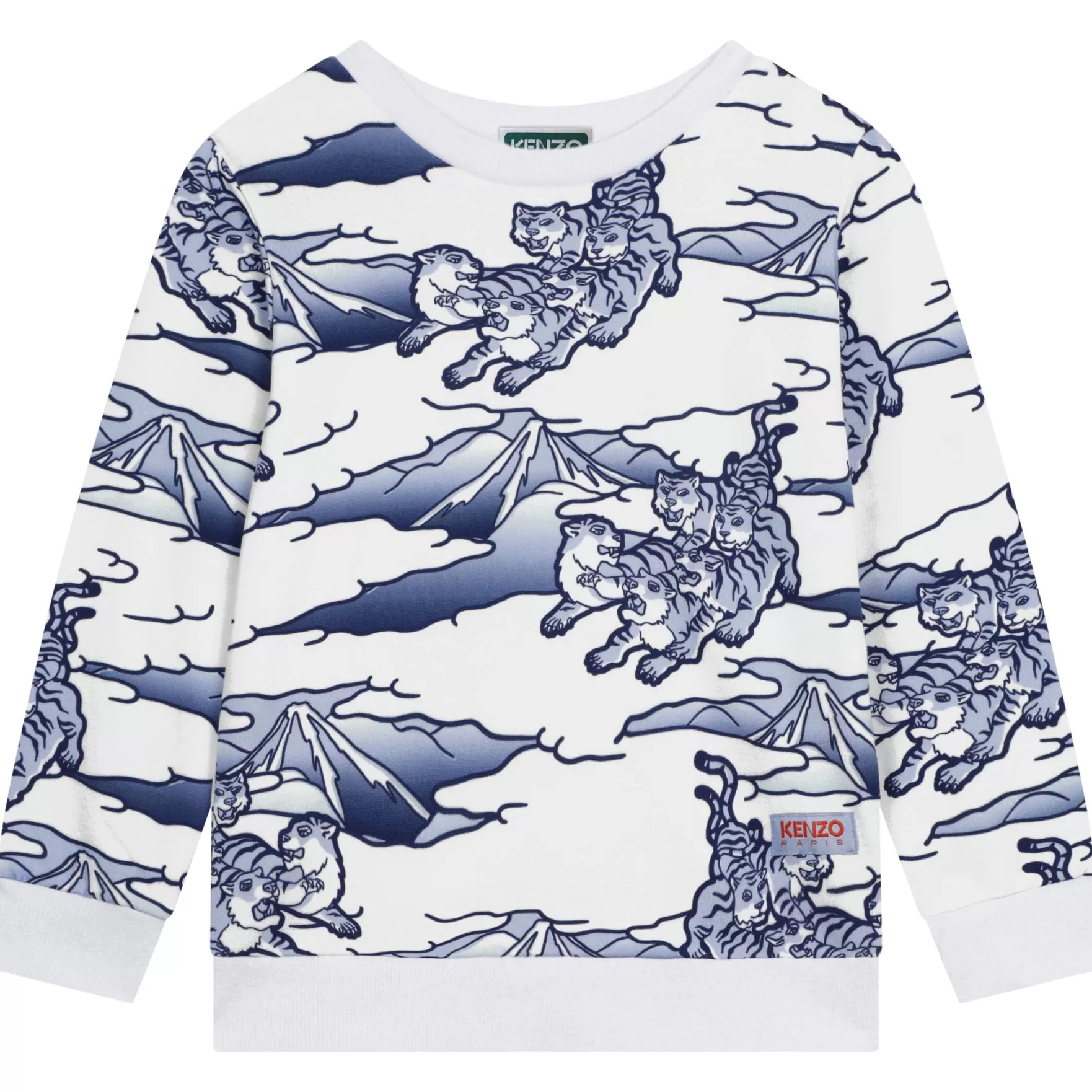 Jongen KENZO KIDS Katoenen Sweatshirt Met Print