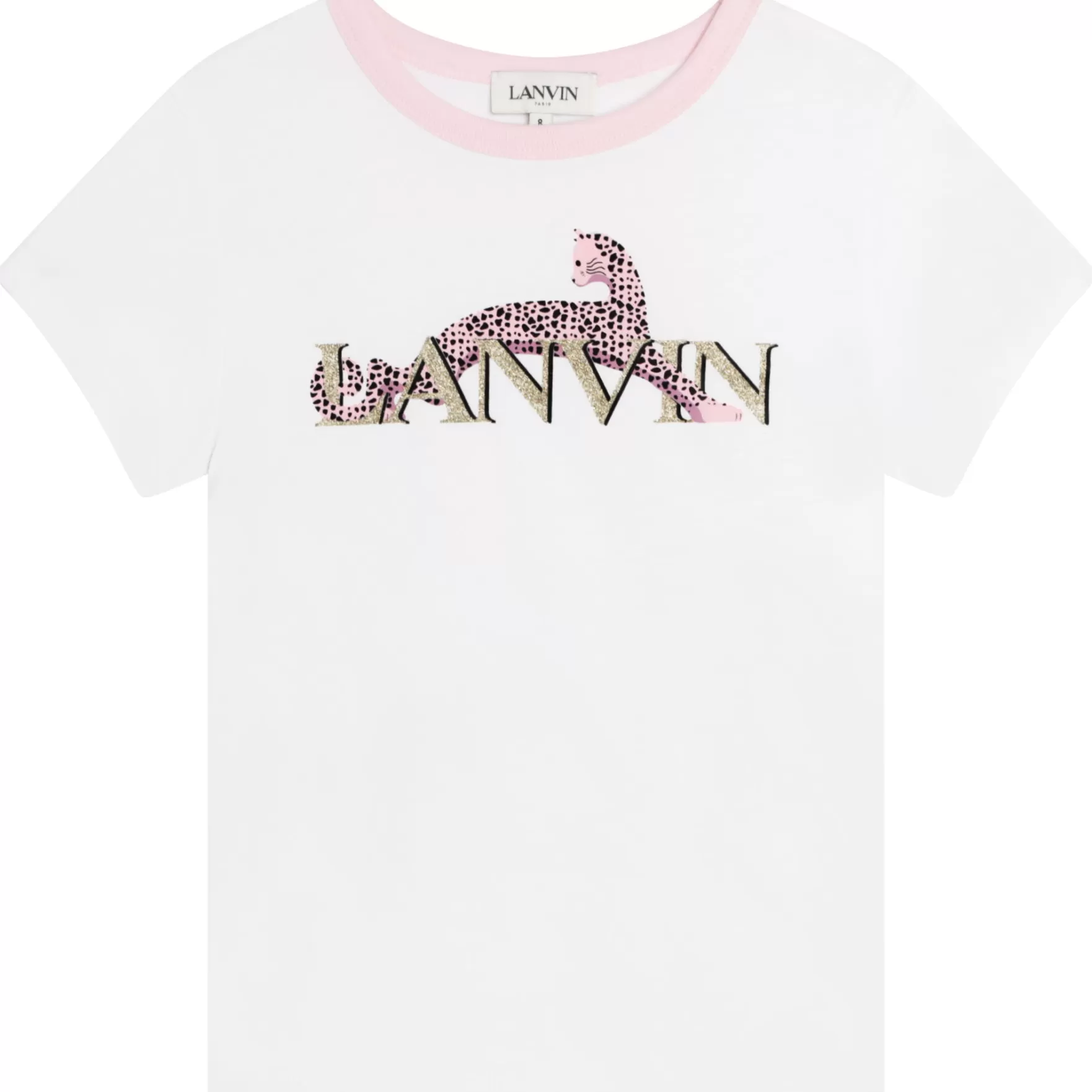 Meisje LANVIN Katoenen T-Shirt Korte Mouw