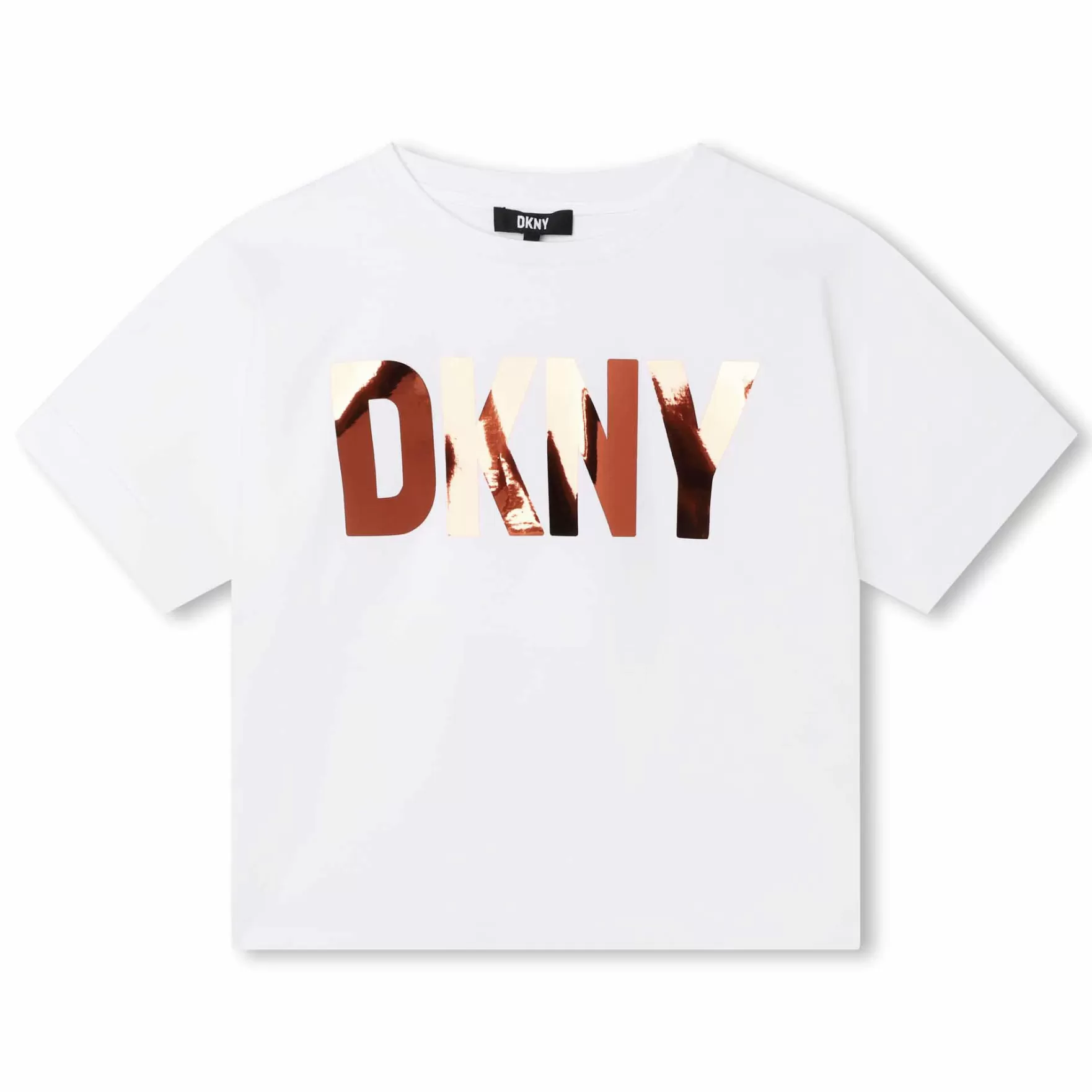 Meisje DKNY Katoenen T-Shirt Korte Mouwen