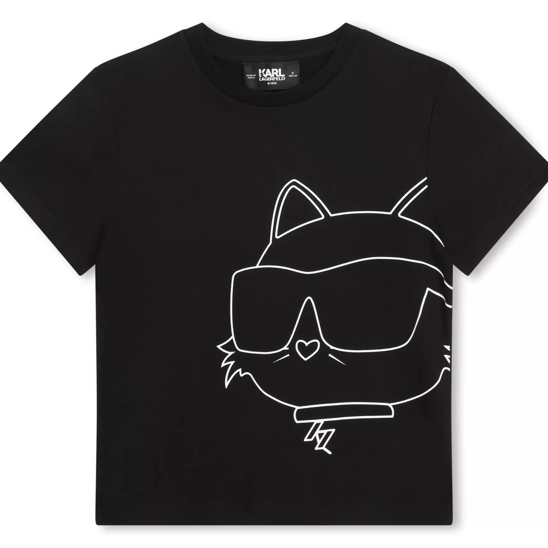 Meisje KARL LAGERFELD KIDS Katoenen T-Shirt Korte Mouwen