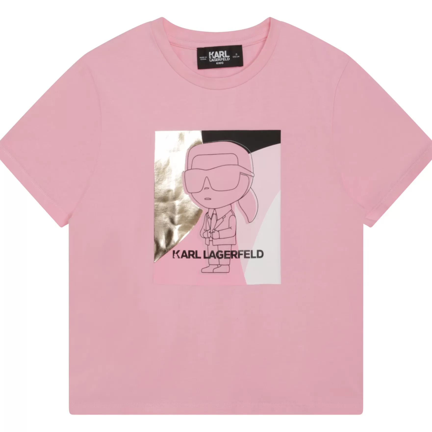 Meisje KARL LAGERFELD KIDS Katoenen T-Shirt Korte Mouwen