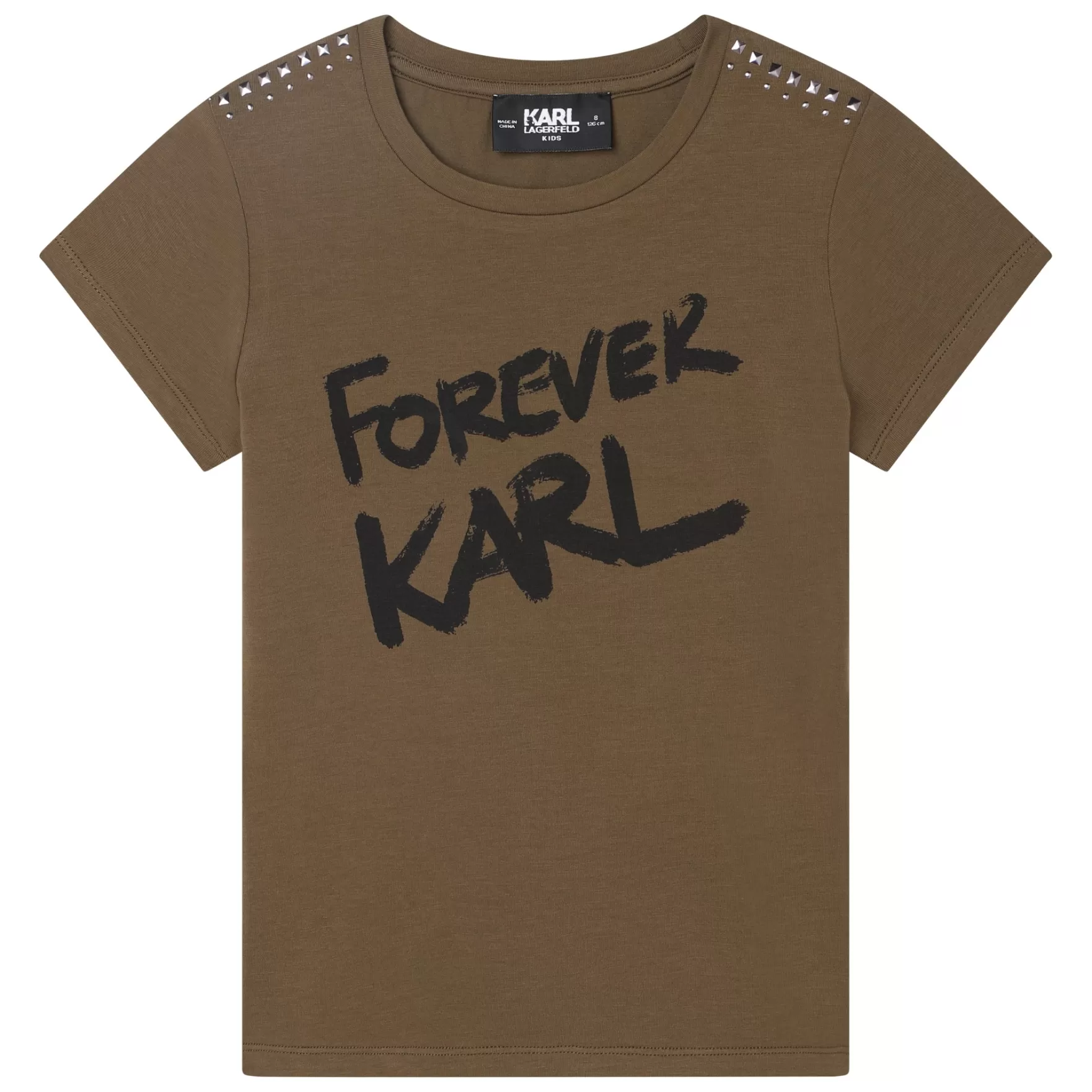 Meisje KARL LAGERFELD KIDS Katoenen T-Shirt Korte Mouwen