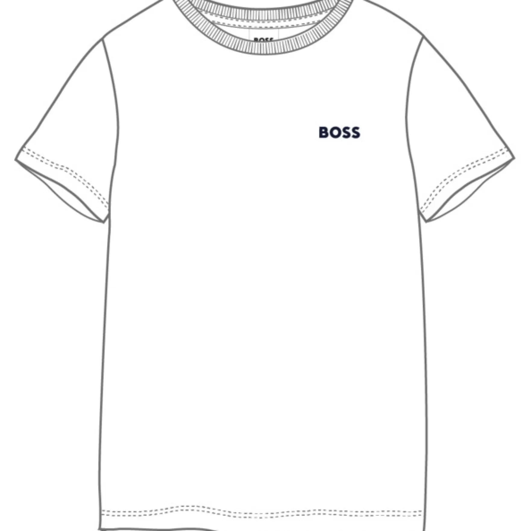 Jongen BOSS Katoenen T-Shirt, Korte Mouwen