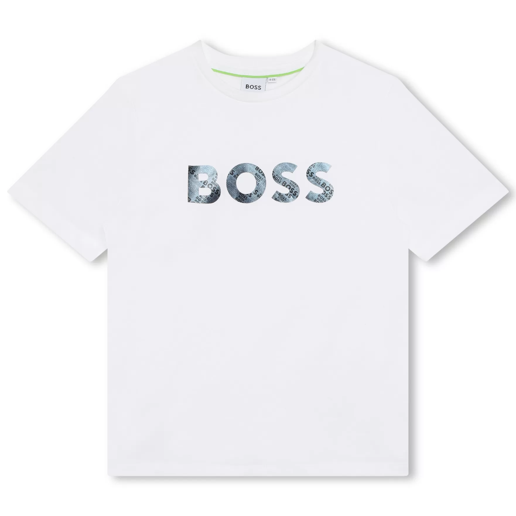 Jongen BOSS Katoenen T-Shirt Met Logo