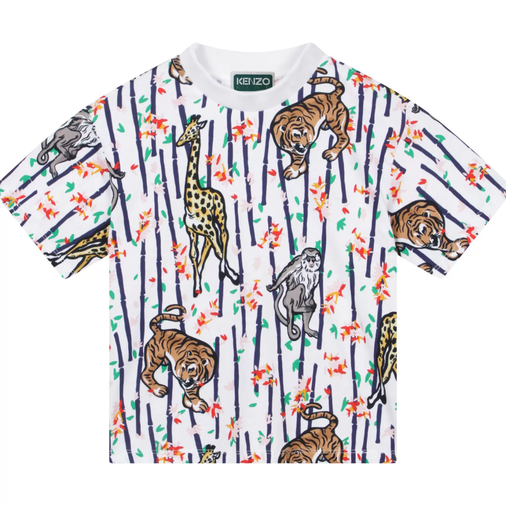 Meisje KENZO KIDS Katoenen T-Shirt Met Print