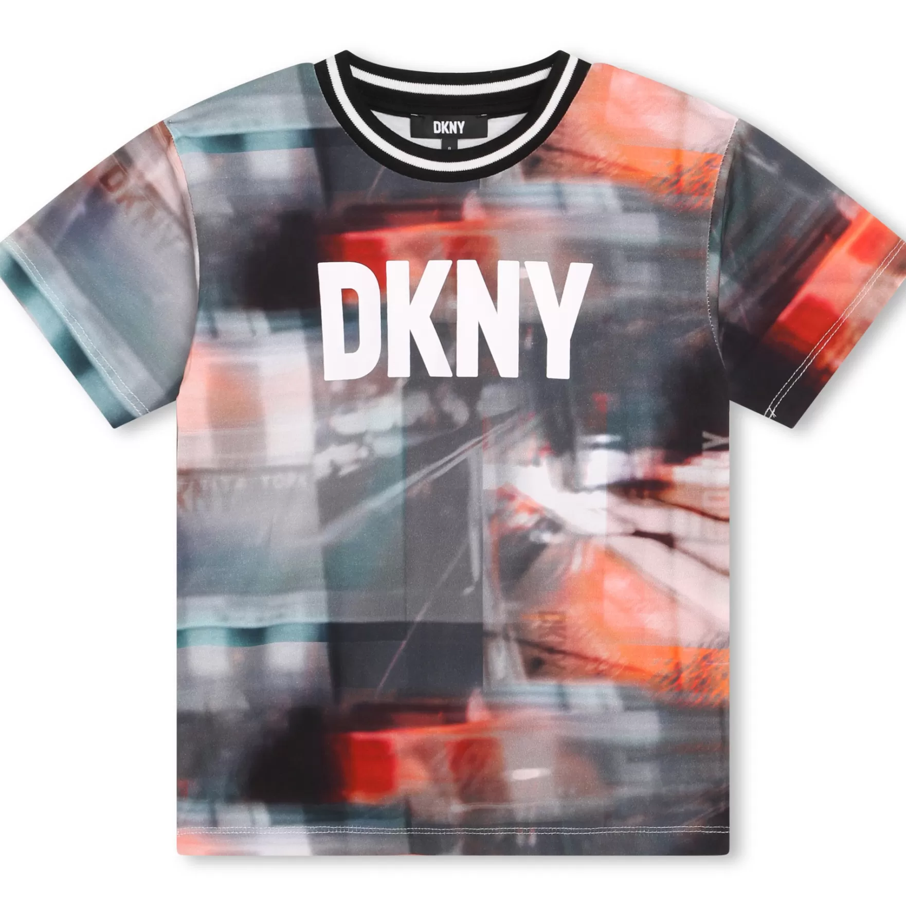 Jongen DKNY Katoenen T-Shirt Met Print