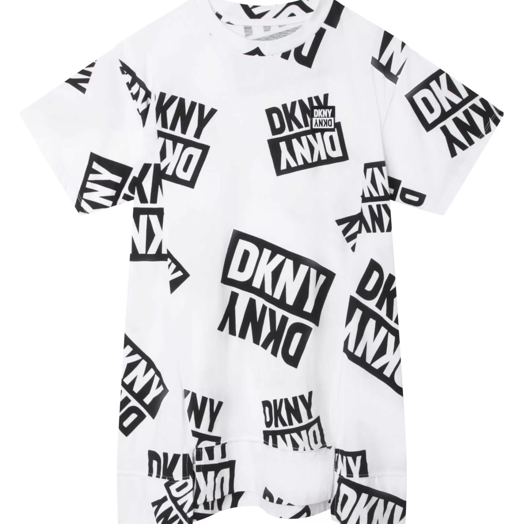 Meisje DKNY Katoenen T-Shirtjurk Met Print