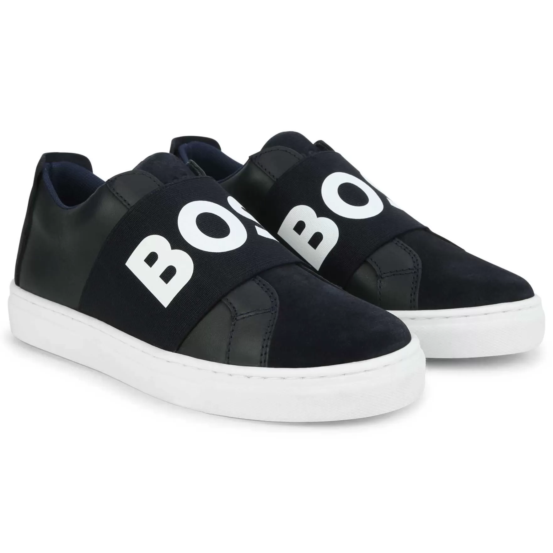 Jongen BOSS Lage Sneakers Met Elastiek