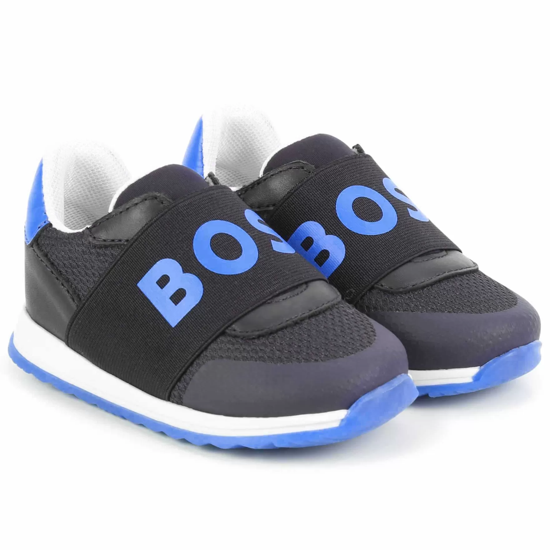 Jongen BOSS Leren Sneakers Met Elastiek