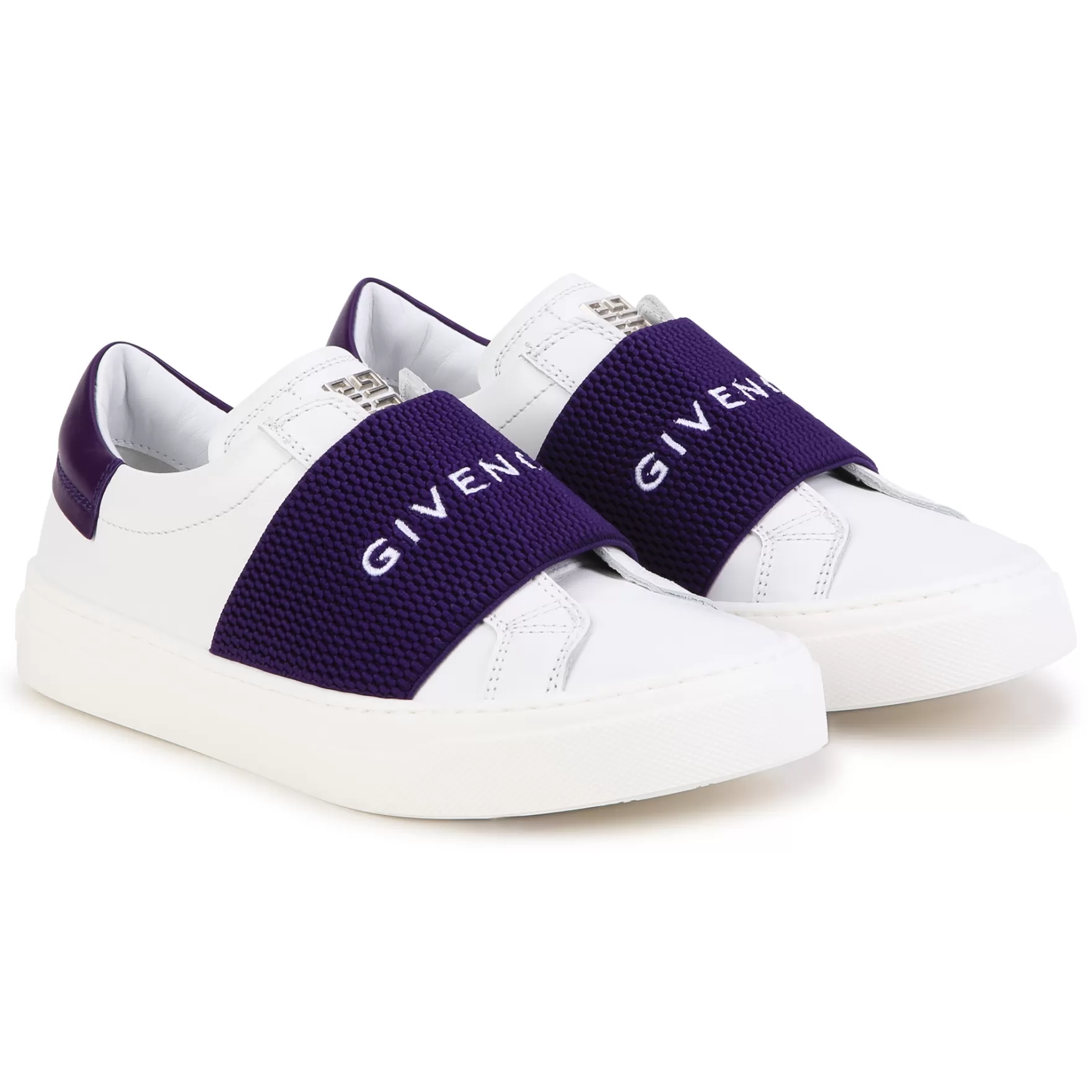 Meisje GIVENCHY Leren Sneakers Met Elastiek