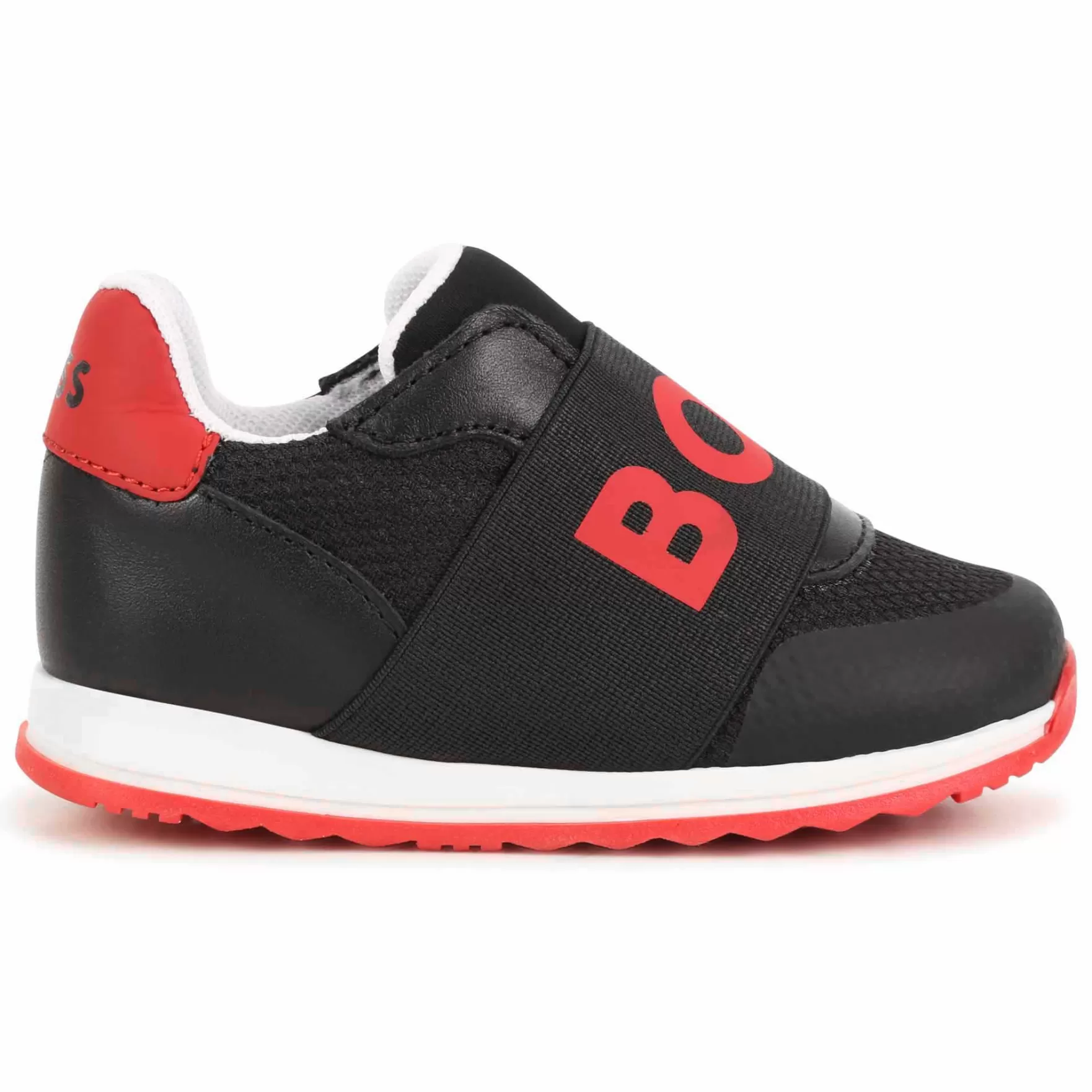 Jongen BOSS Leren Sneakers Met Elastiek