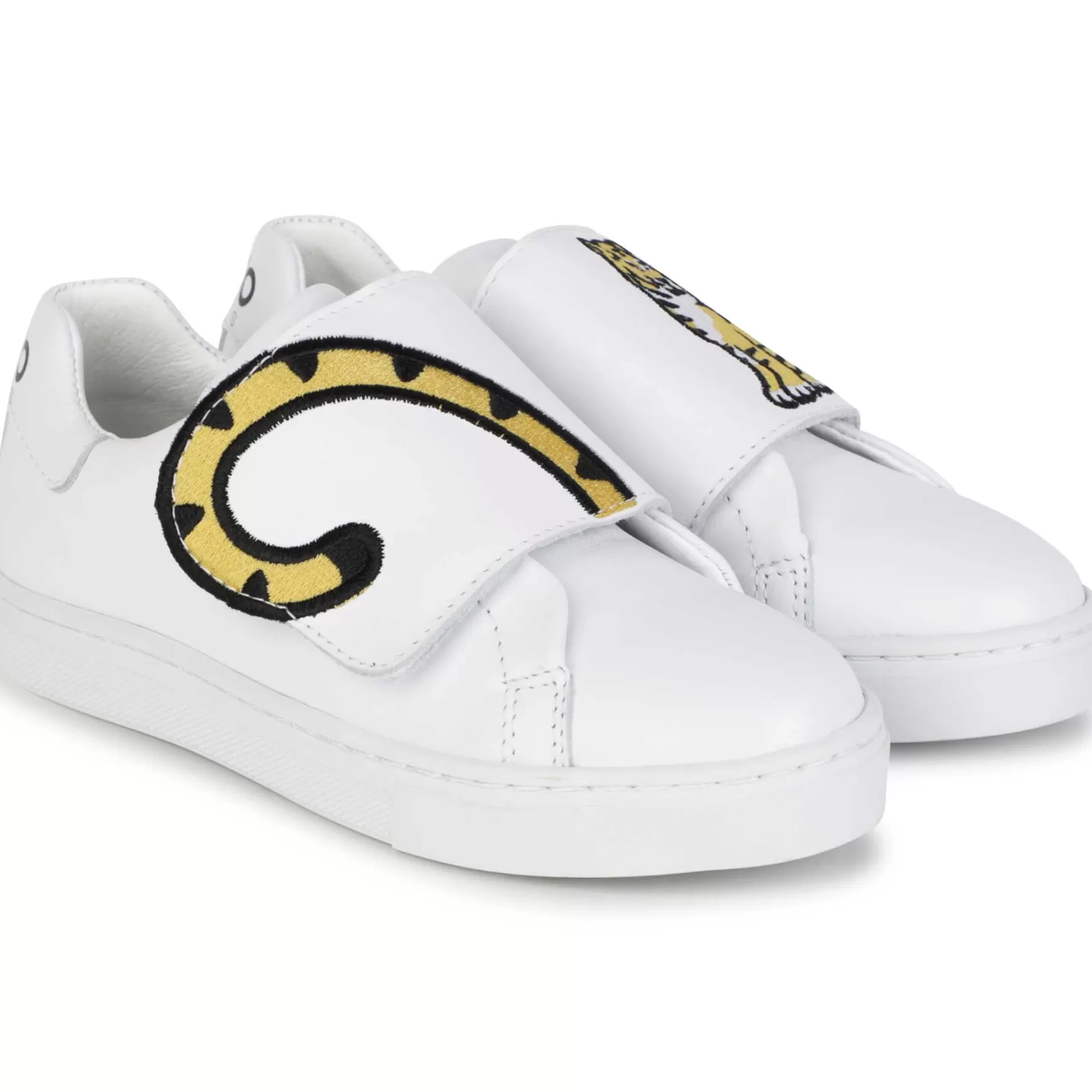 Meisje KENZO KIDS Leren Sneakers Met Klittenband