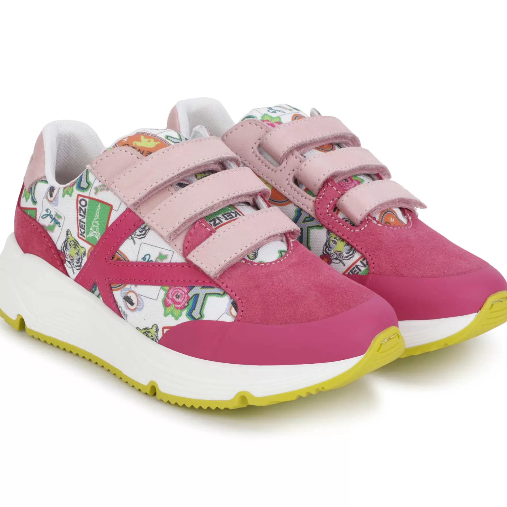 Meisje KENZO KIDS Leren Sneakers Met Klittenband