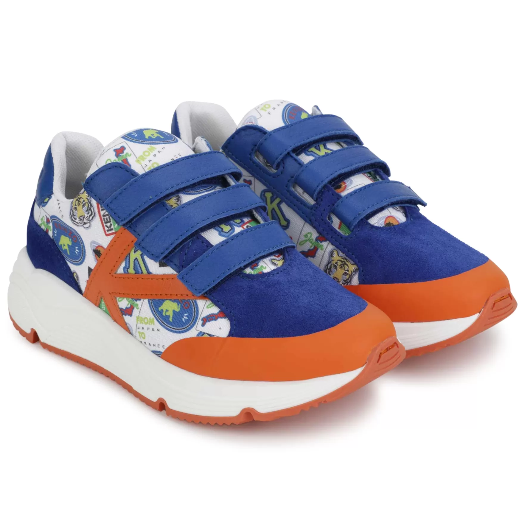 Meisje KENZO KIDS Leren Sneakers Met Klittenband