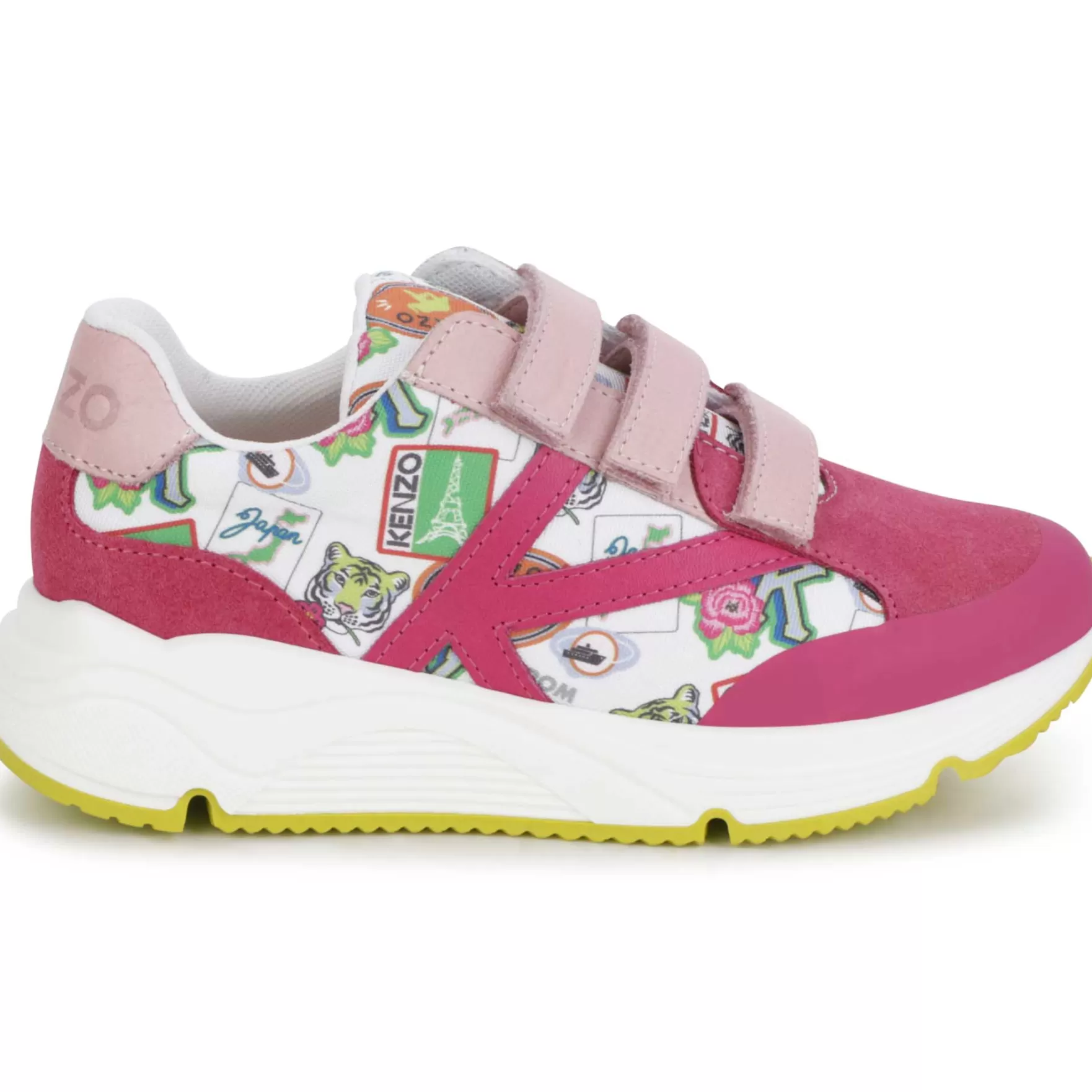 Meisje KENZO KIDS Leren Sneakers Met Klittenband