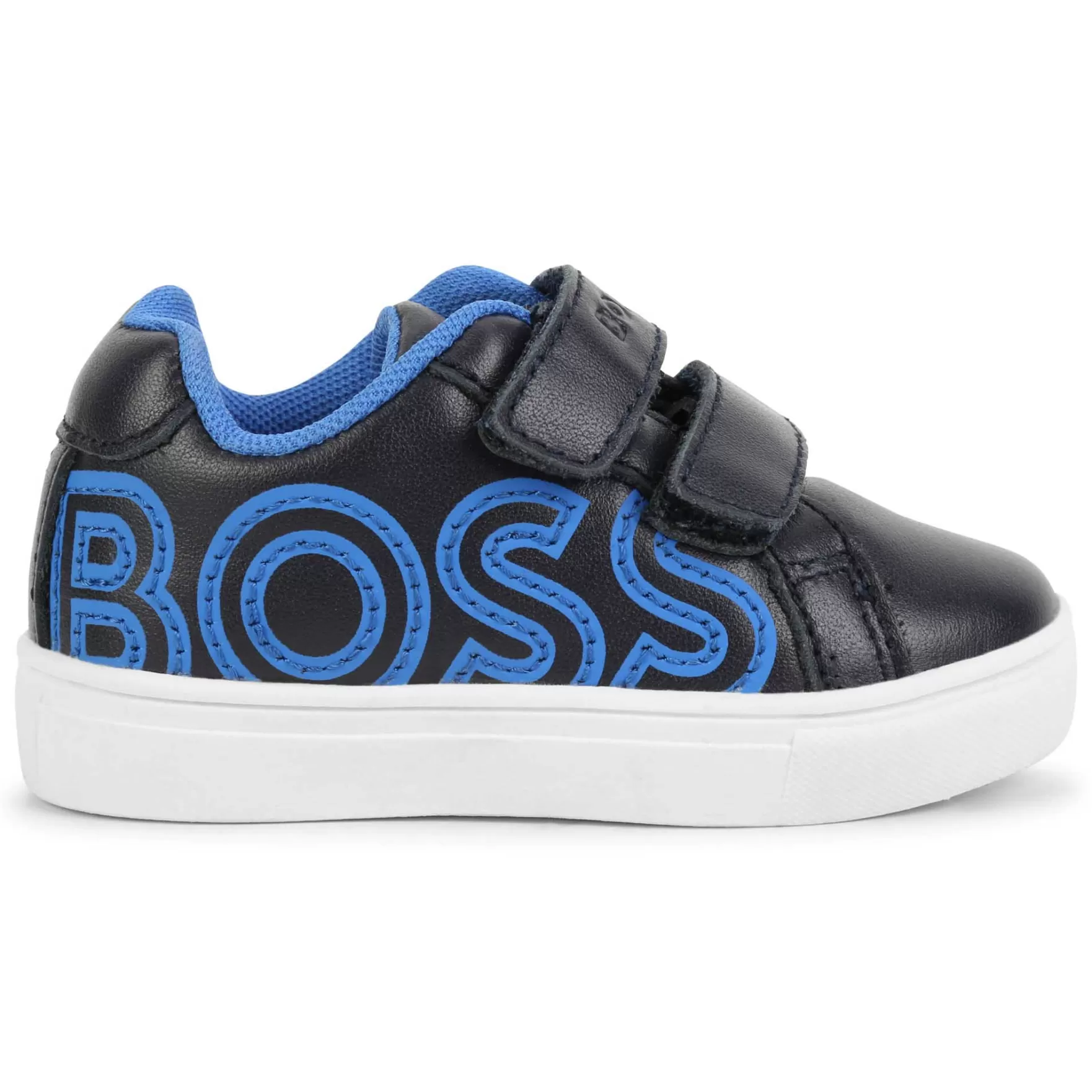 Jongen BOSS Leren Sneakers Met Klittenband