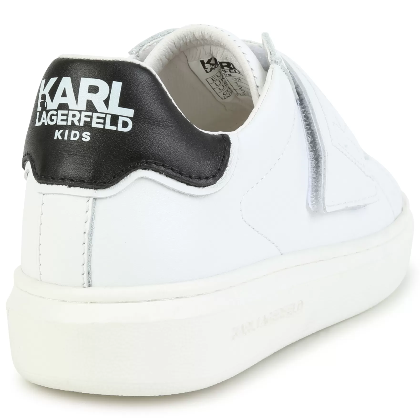 Jongen KARL LAGERFELD KIDS Leren Sneakers Met Klittenband