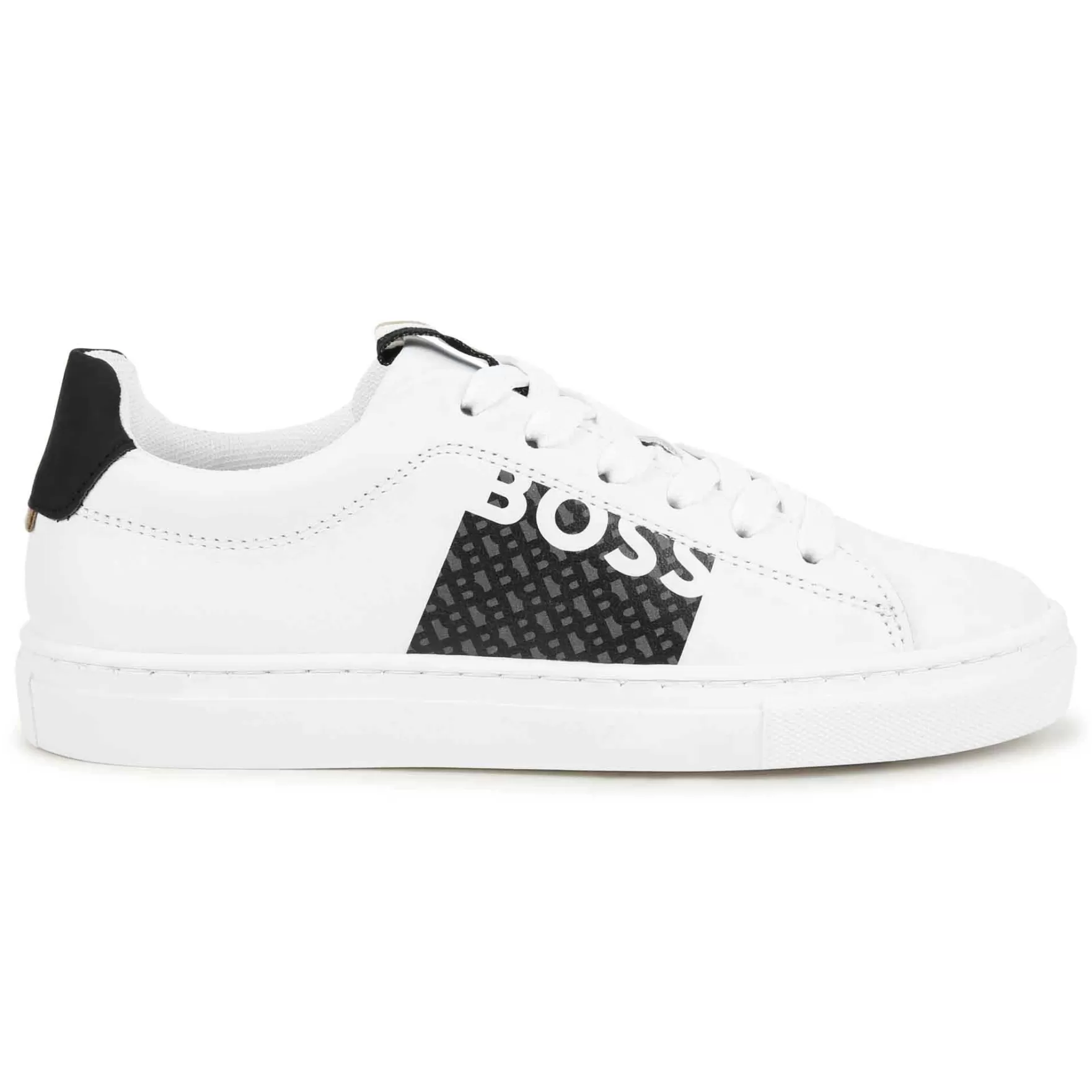 Jongen BOSS Leren Sneakers Met Veters