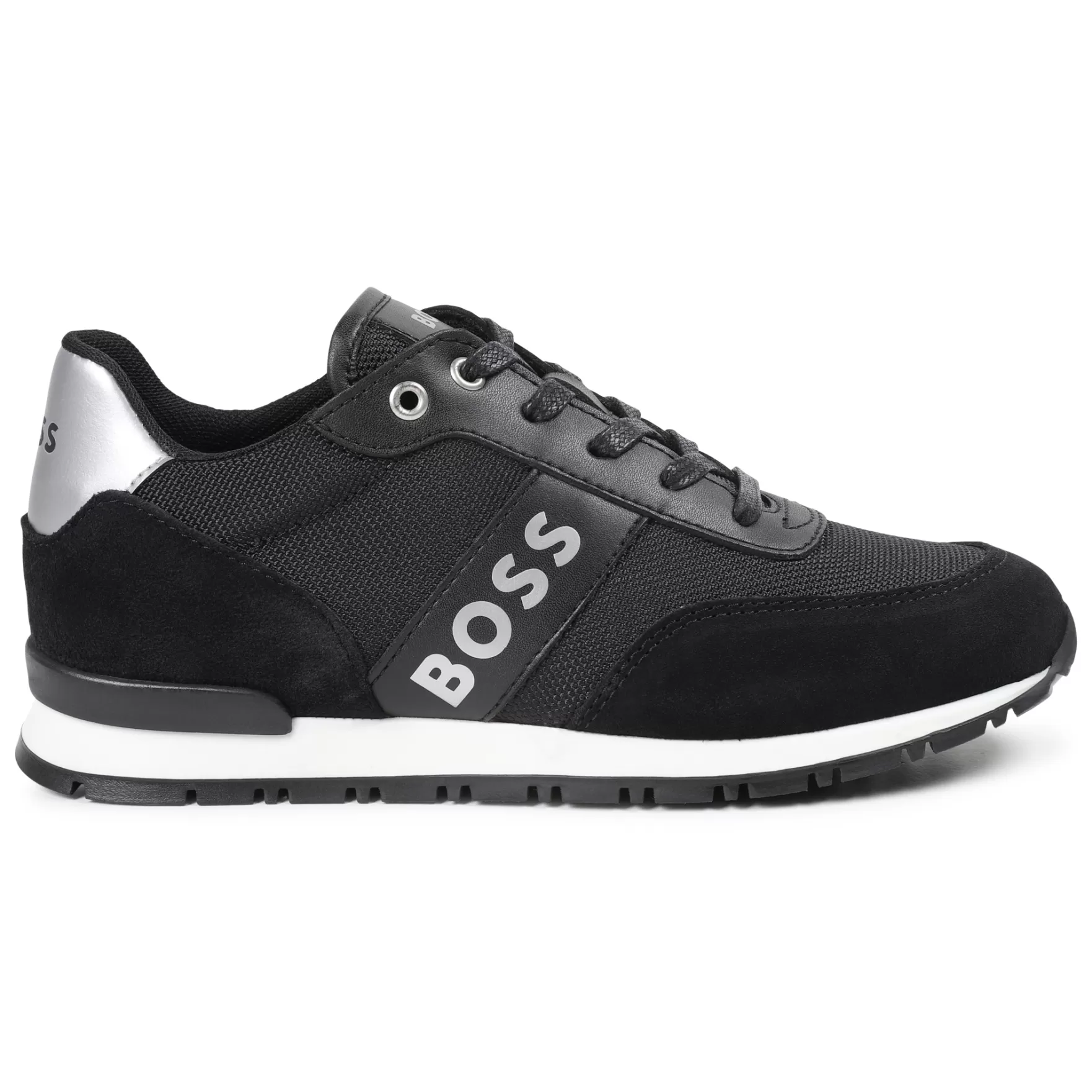 Jongen BOSS Leren Sneakers Met Veters