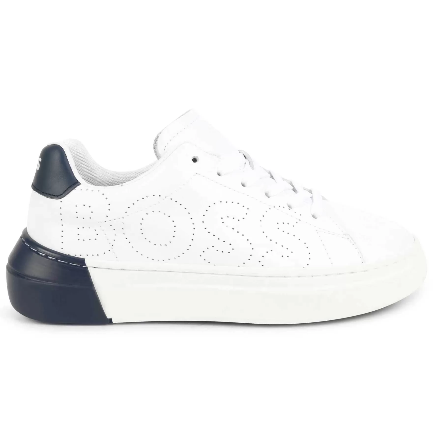 Jongen BOSS Leren Sneakers Met Veters