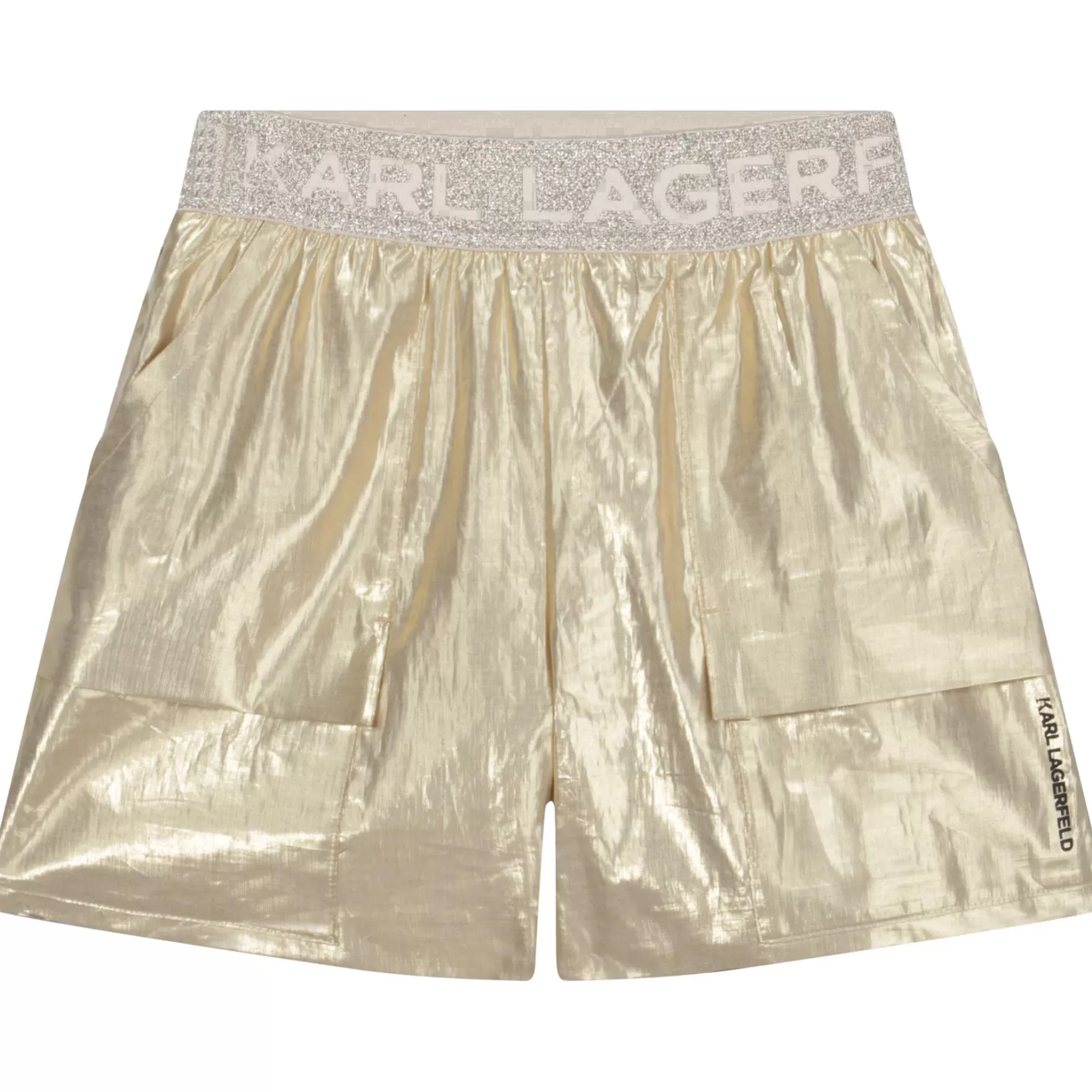 Meisje KARL LAGERFELD KIDS Metallic Short Met Voering