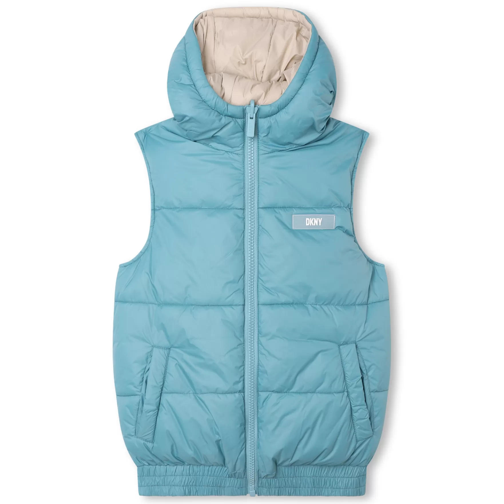 Meisje DKNY Mouwloze Anorak Met Capuchon