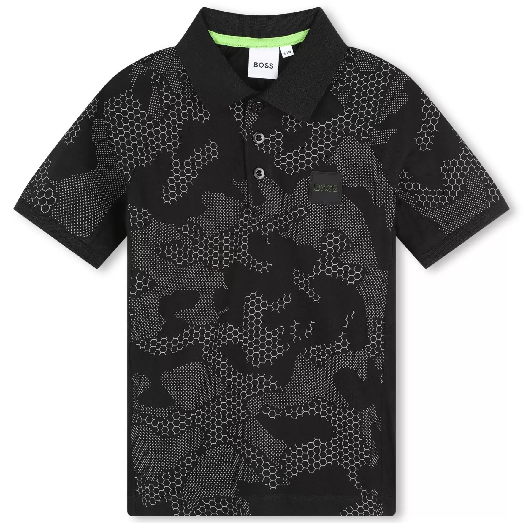 Jongen BOSS Polo Met Reflecterende Print