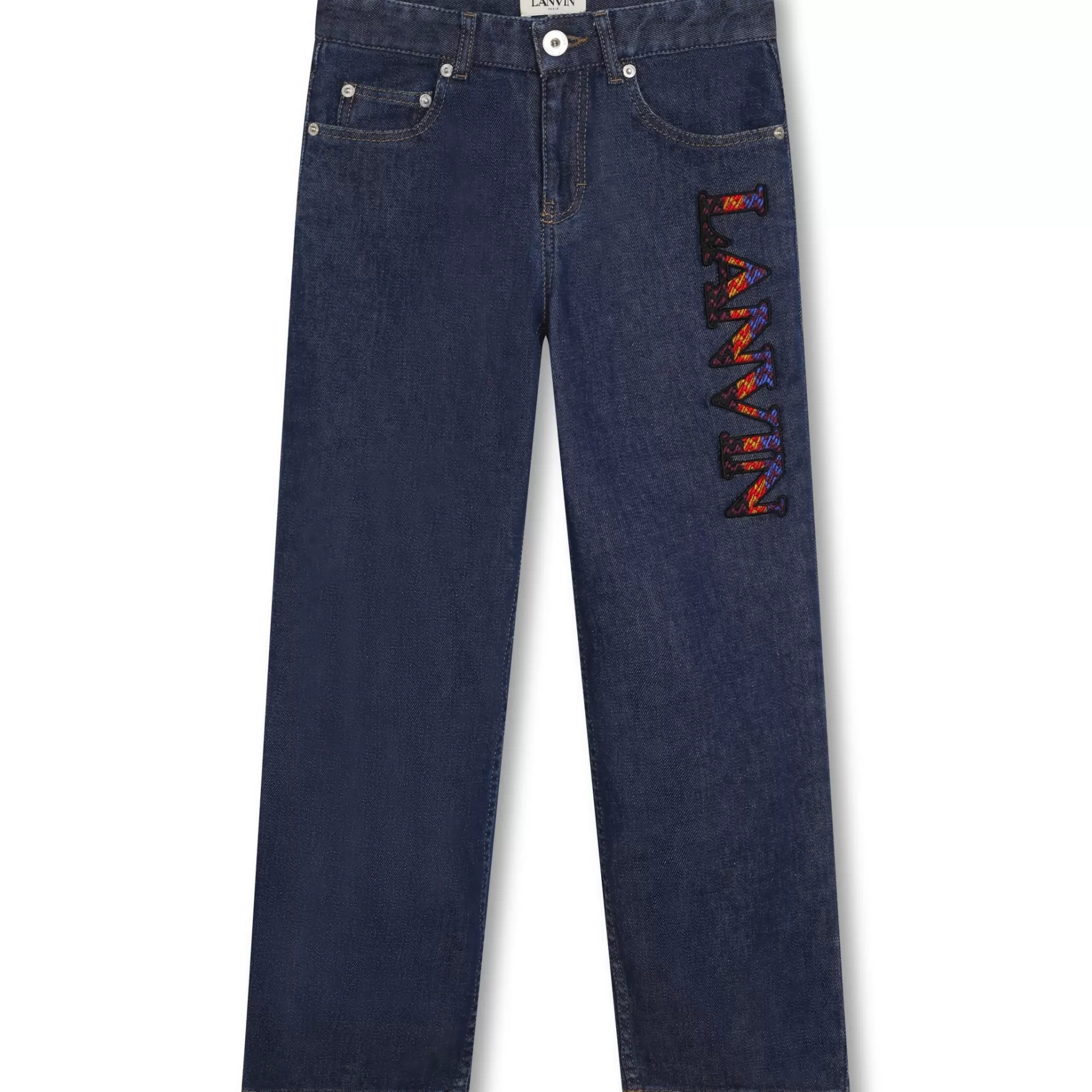 Jongen LANVIN Rechte Jeans Met Katoen