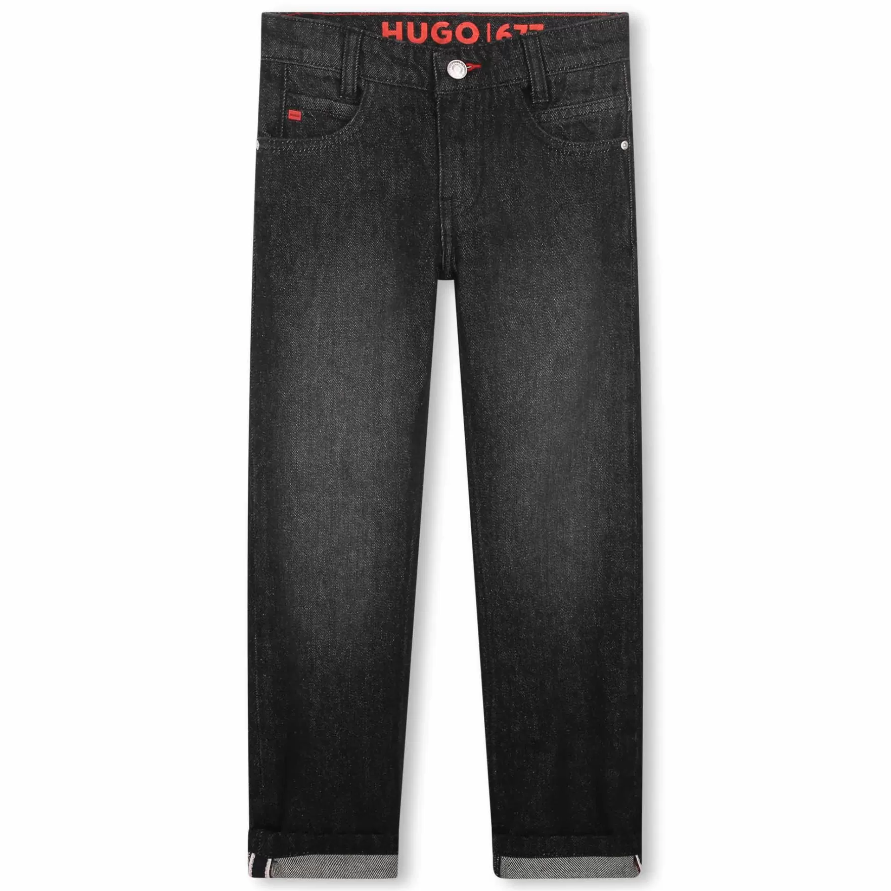 Jongen HUGO Rechte Katoenen Jeans