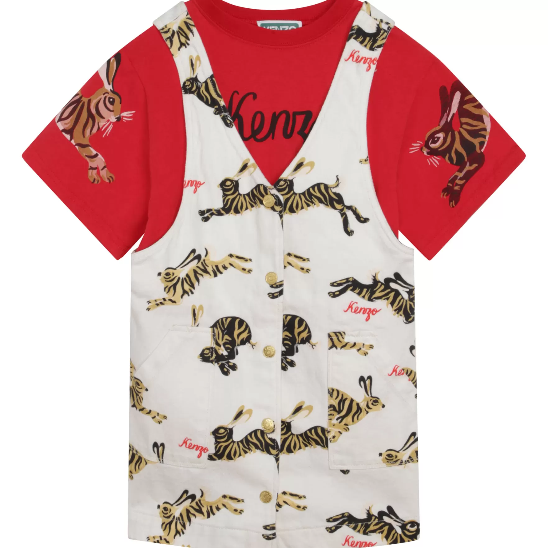 Meisje KENZO KIDS Set Van Jurk En T-Shirt