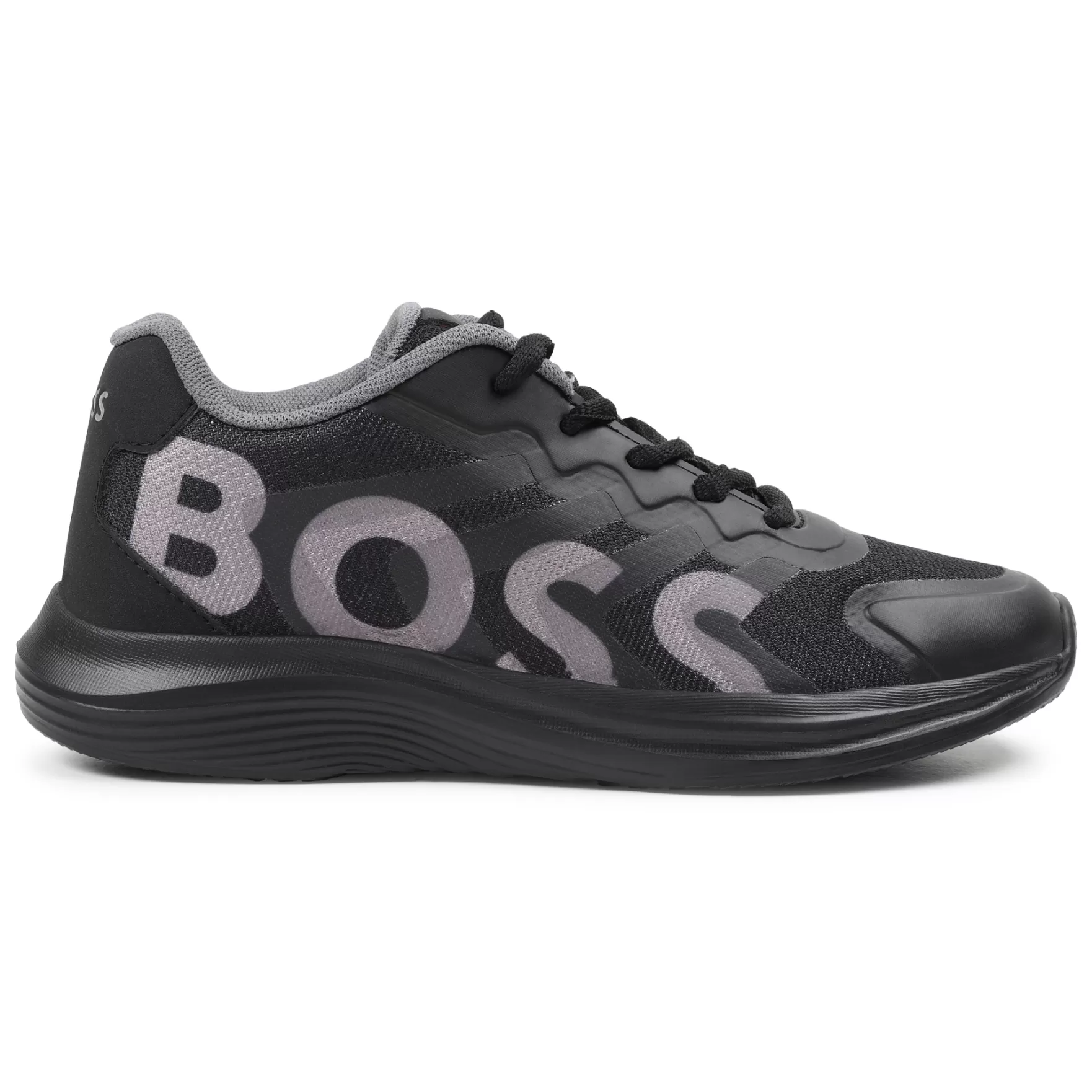 Jongen BOSS Sneakers Uit Twee Materialen