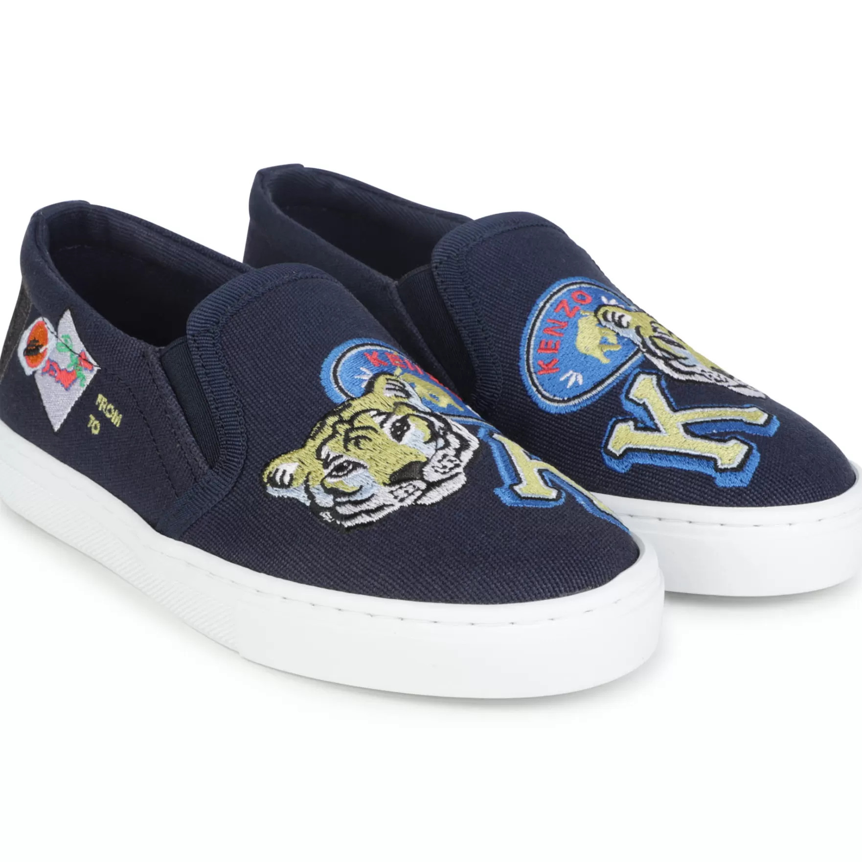 Meisje KENZO KIDS Stoffen Sneakers Met Elastiek