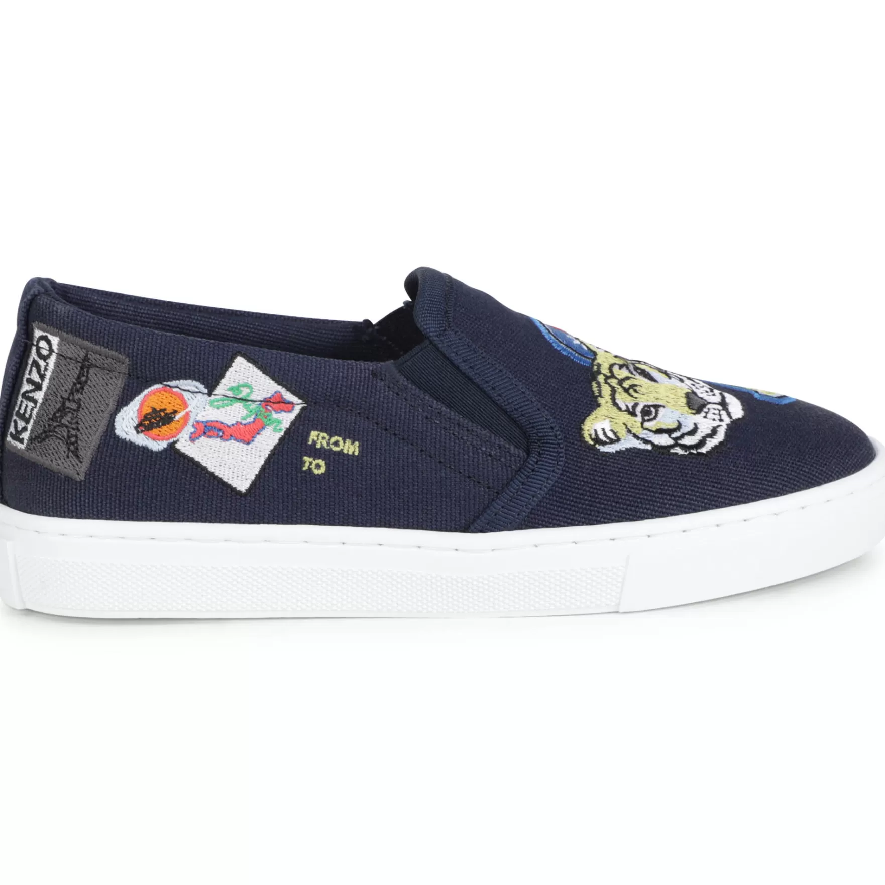 Meisje KENZO KIDS Stoffen Sneakers Met Elastiek