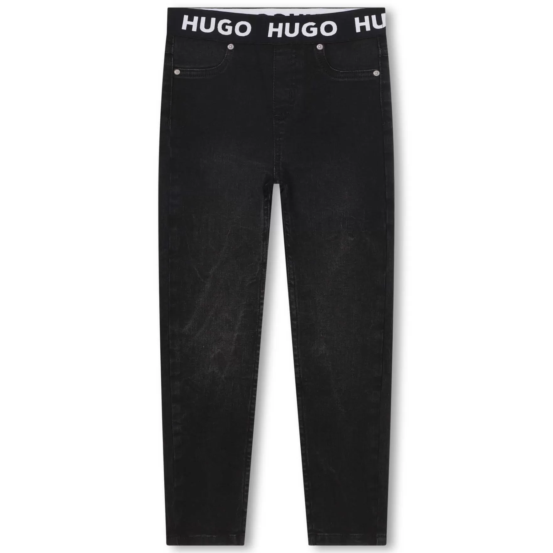 Meisje HUGO Stretch Legging, Spijkerstof