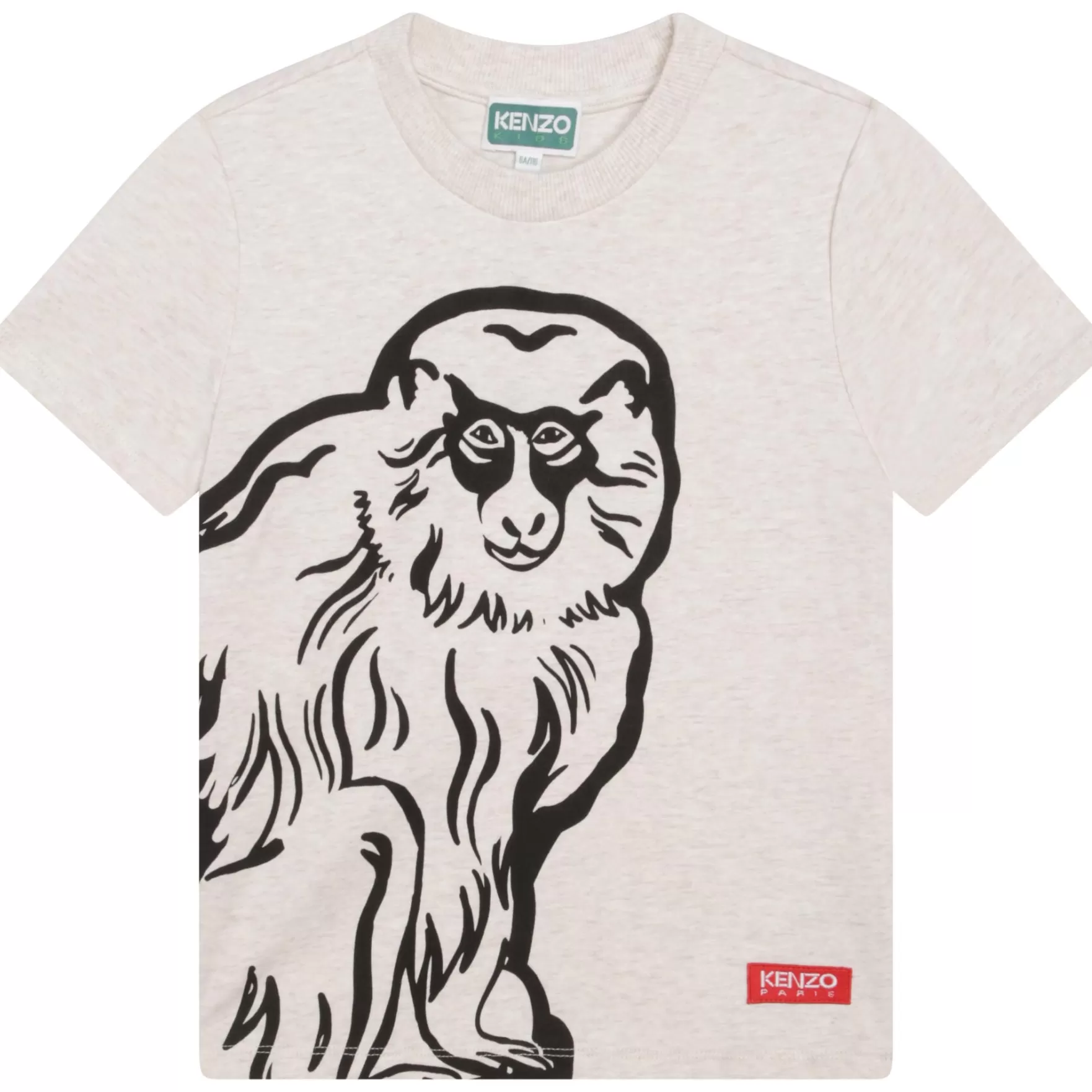 Jongen KENZO KIDS T-Shirt Met Aapprint Voorop