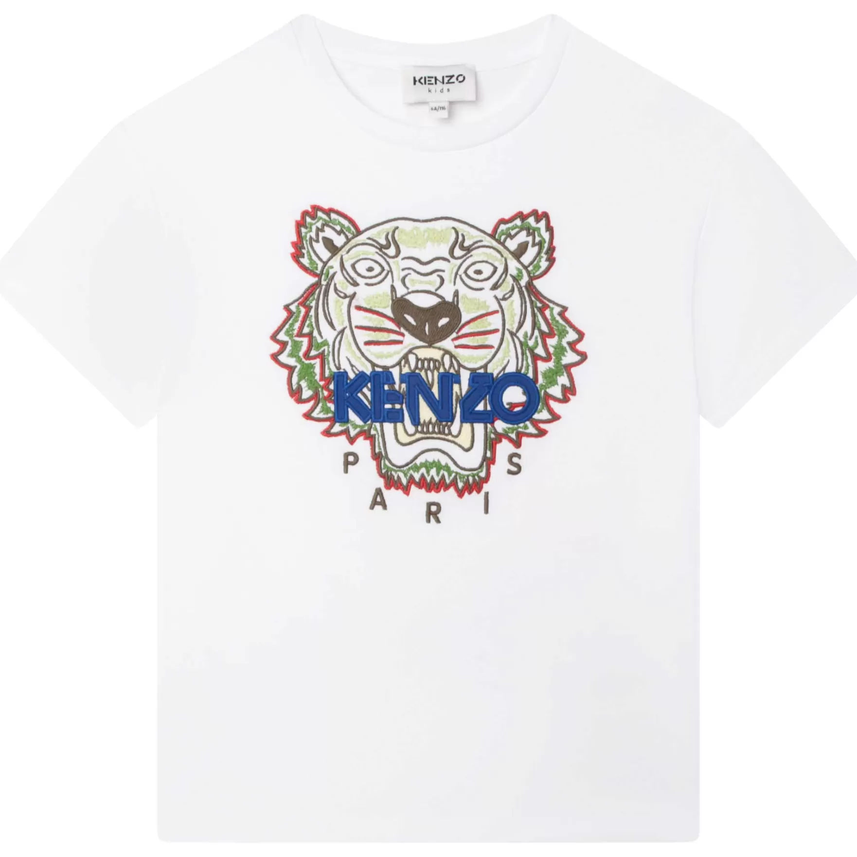 Jongen KENZO KIDS T-Shirt Met Geborduurde Tijger