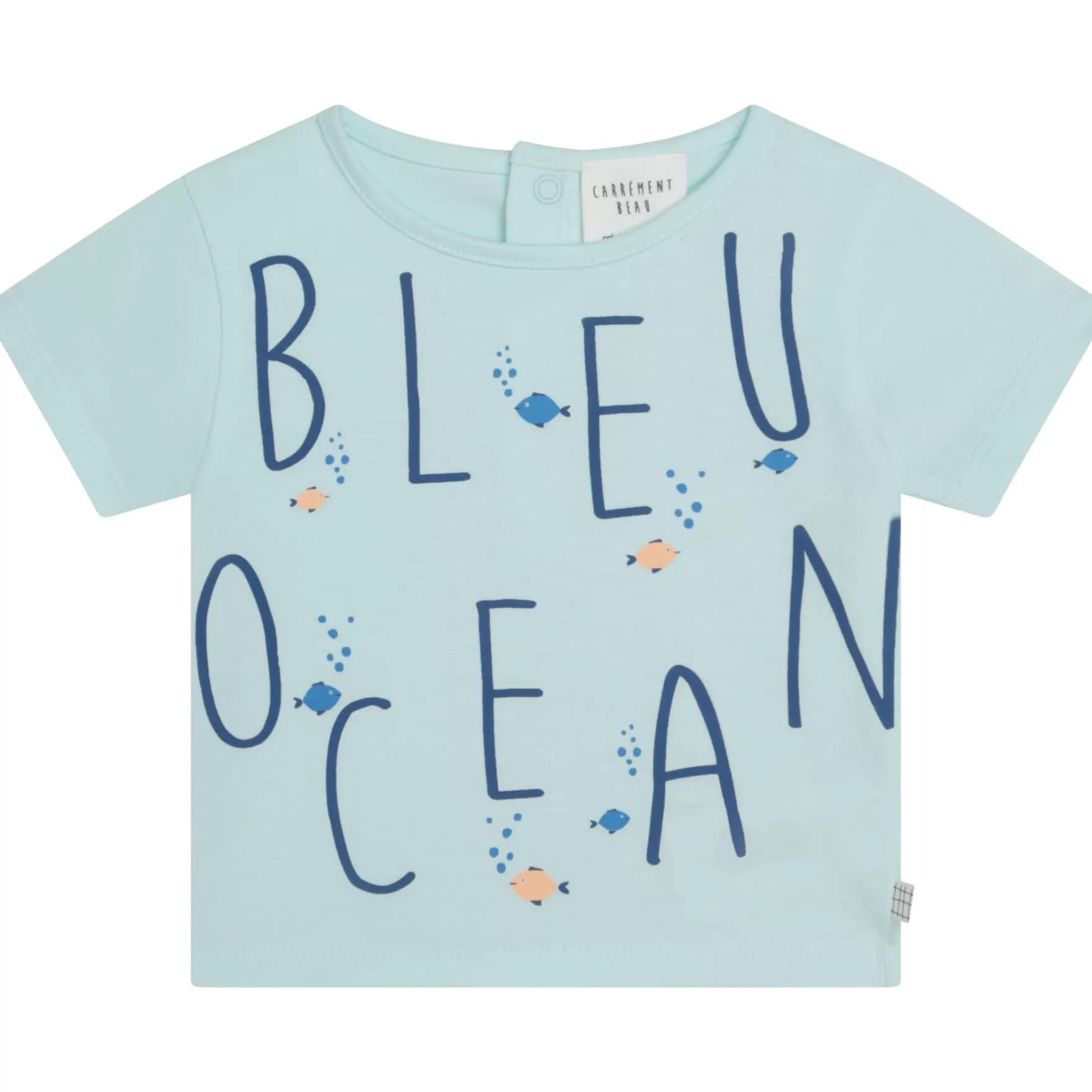 Jongen CARREMENT BEAU T-Shirt Met Print En Drukknoop