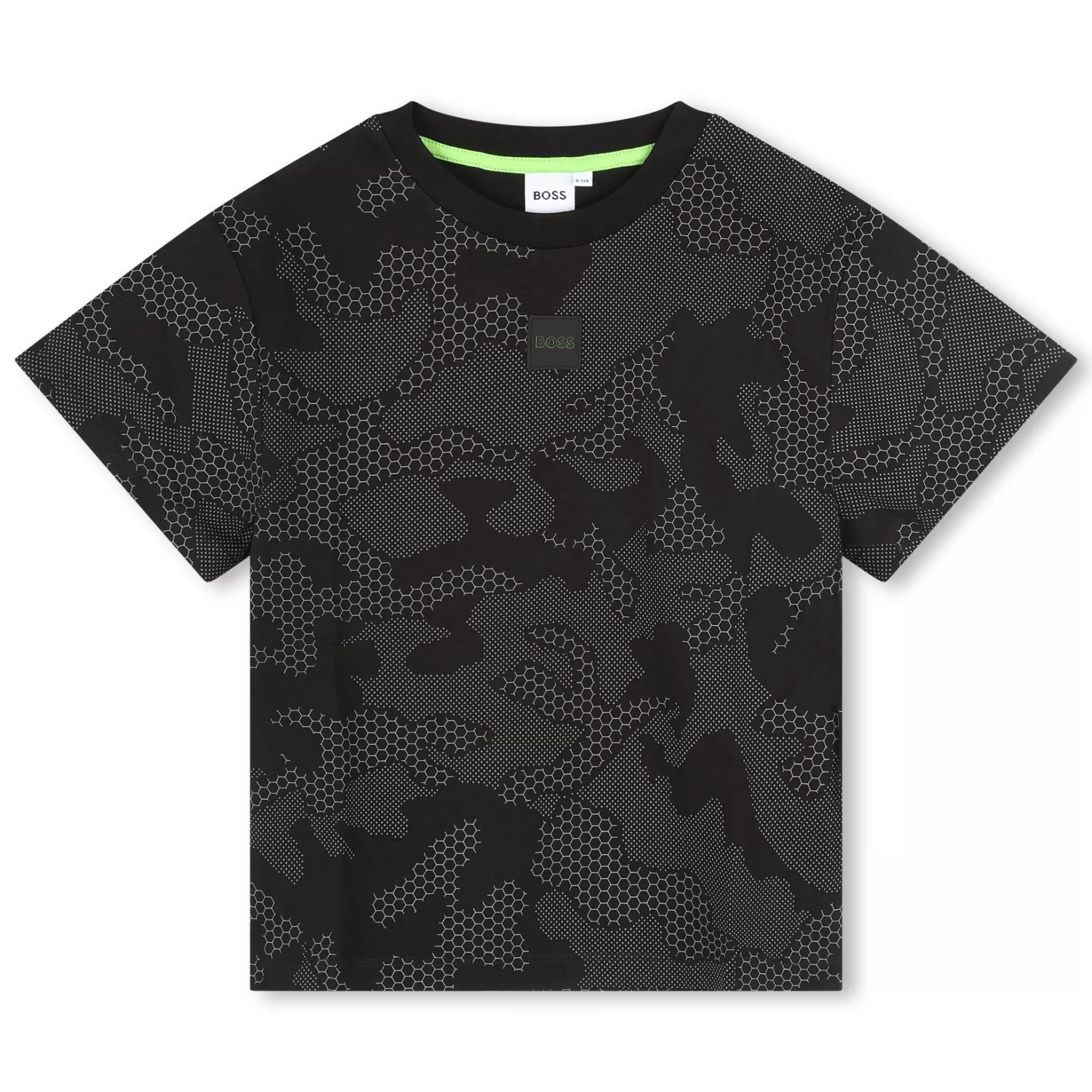 Jongen BOSS T-Shirt Met Reflecterende Print