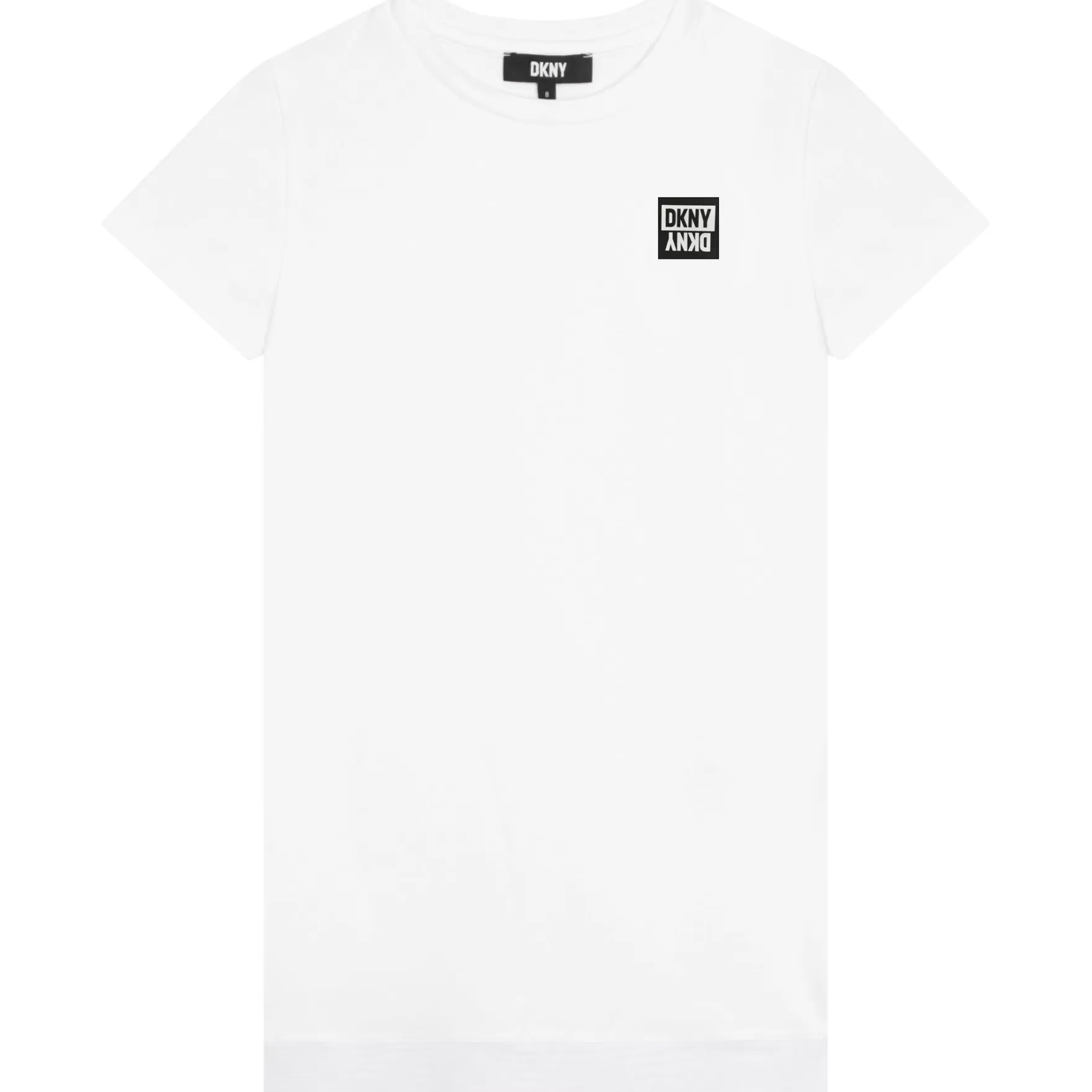 Meisje DKNY T-Shirtjurk In Twee Materialen